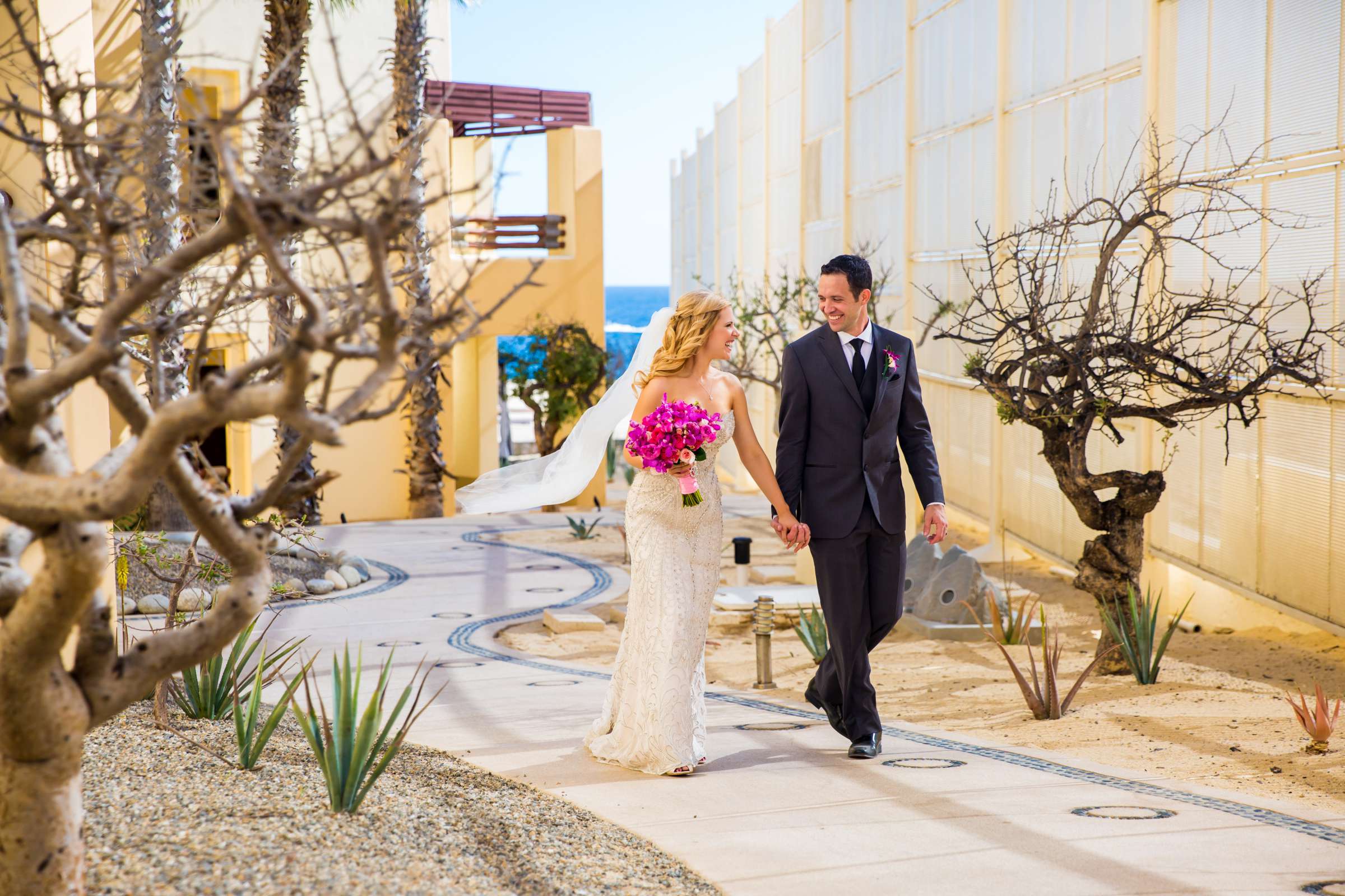 Bride and Groom at Pueblo Bonito Pacifica Wedding coordinated by Michelle Garibay Events, Brenna and Tim Wedding Photo #2 by True Photography