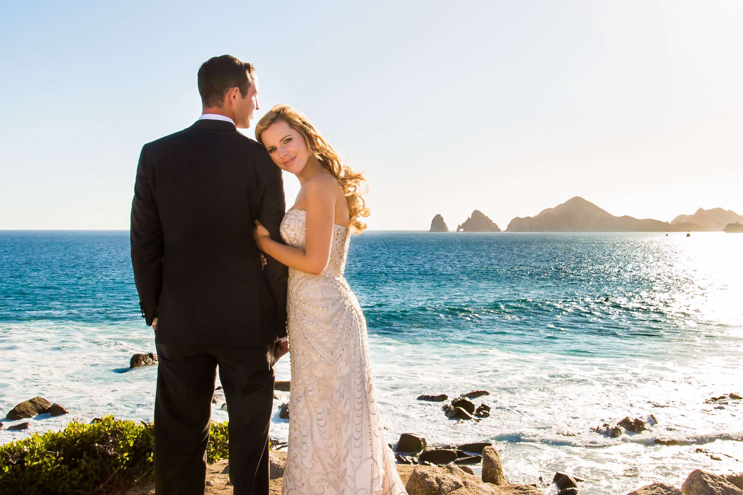 Beach, Stylized Portrait at Pueblo Bonito Pacifica Wedding coordinated by Michelle Garibay Events, Brenna and Tim Wedding Photo #6 by True Photography