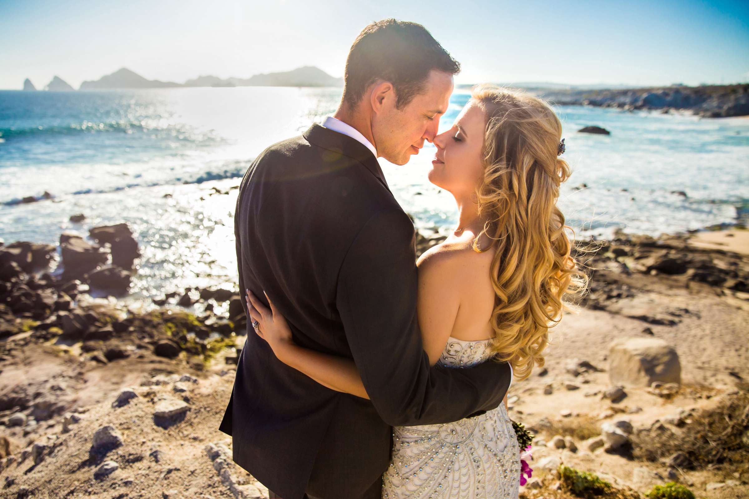 Romantic moment at Pueblo Bonito Pacifica Wedding coordinated by Michelle Garibay Events, Brenna and Tim Wedding Photo #12 by True Photography