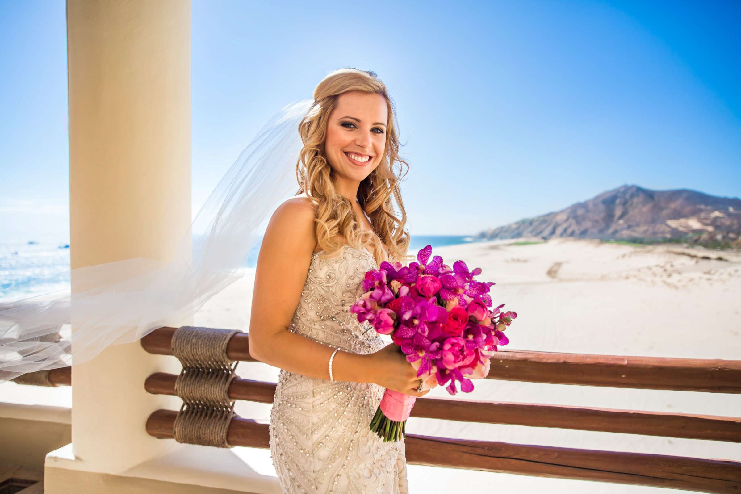 Bride at Pueblo Bonito Pacifica Wedding coordinated by Michelle Garibay Events, Brenna and Tim Wedding Photo #37 by True Photography
