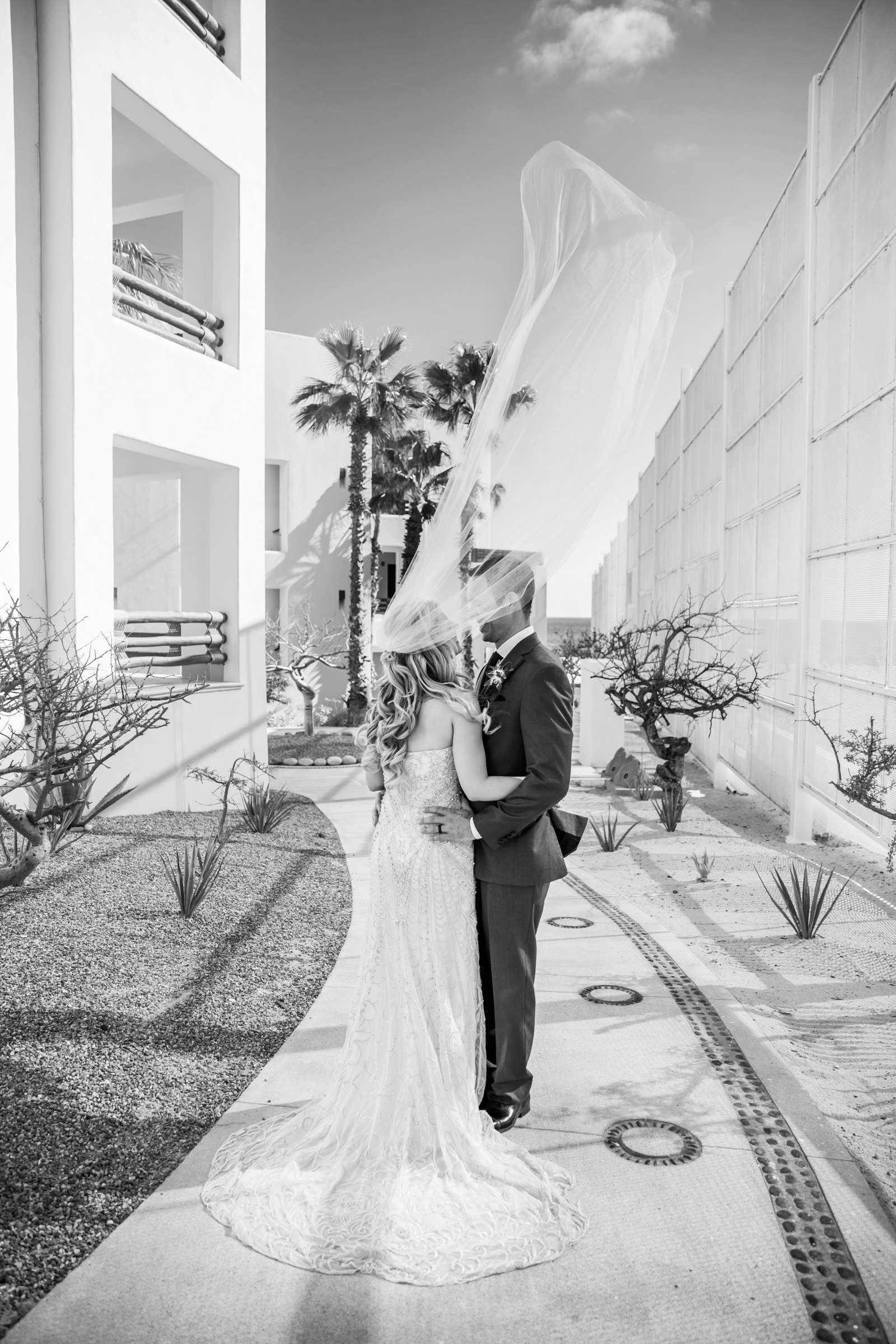 Stylized Portrait at Pueblo Bonito Pacifica Wedding coordinated by Michelle Garibay Events, Brenna and Tim Wedding Photo #57 by True Photography