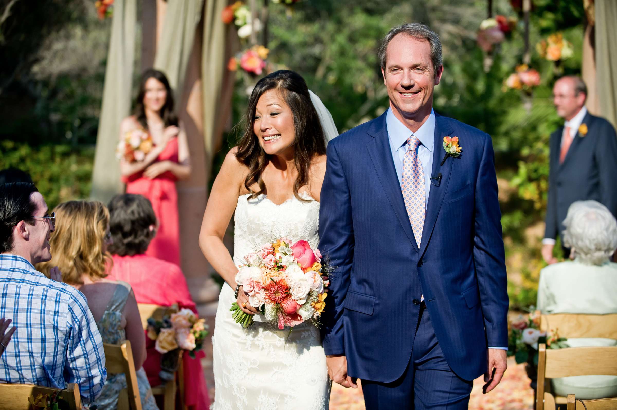 Rancho Valencia Wedding coordinated by EverAfter Events, Yuriko and Philip Wedding Photo #324369 by True Photography