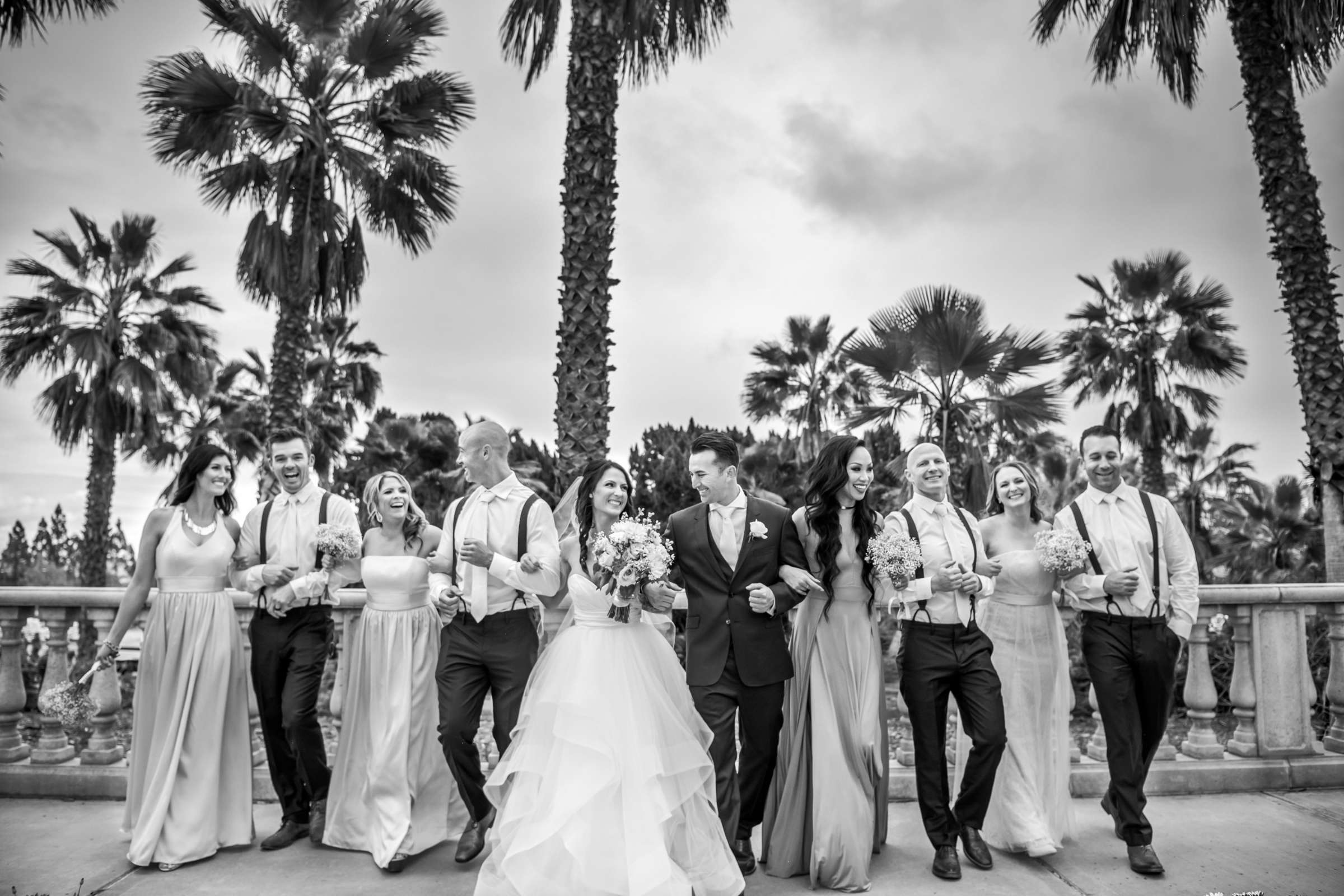 Black and White photo at The Lafayette Hotel San Diego Wedding, Amanda and David Wedding Photo #15 by True Photography