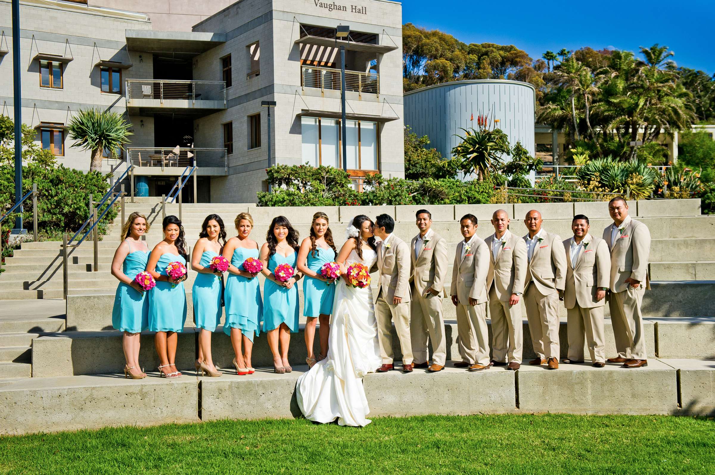Scripps Seaside Forum Wedding coordinated by A Perfect Day With Renee, Celeste and Darren Wedding Photo #326113 by True Photography