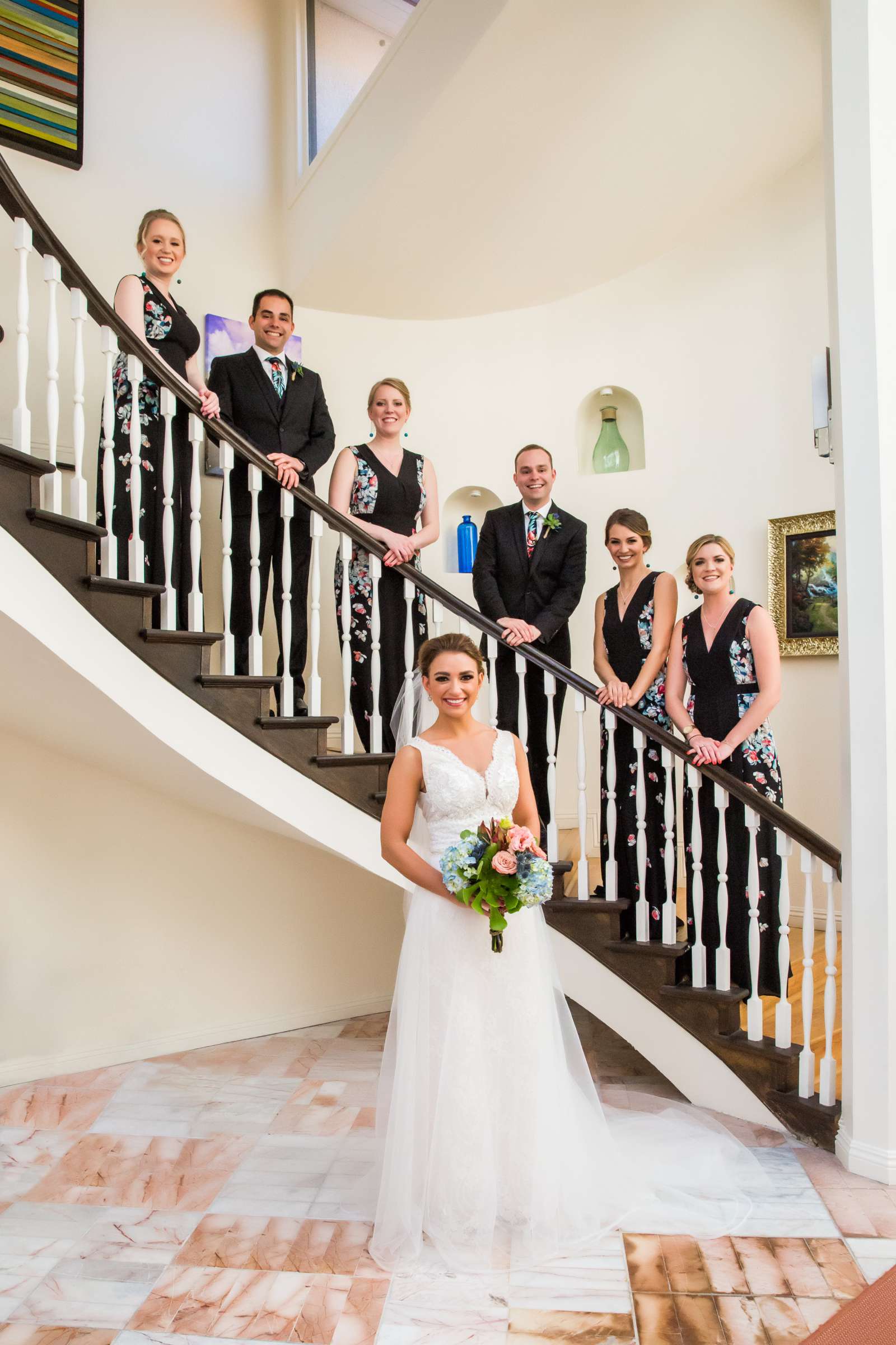 Bridal Party at Stone Brewing Liberty Station Wedding, Margaret and Christopher Wedding Photo #34 by True Photography