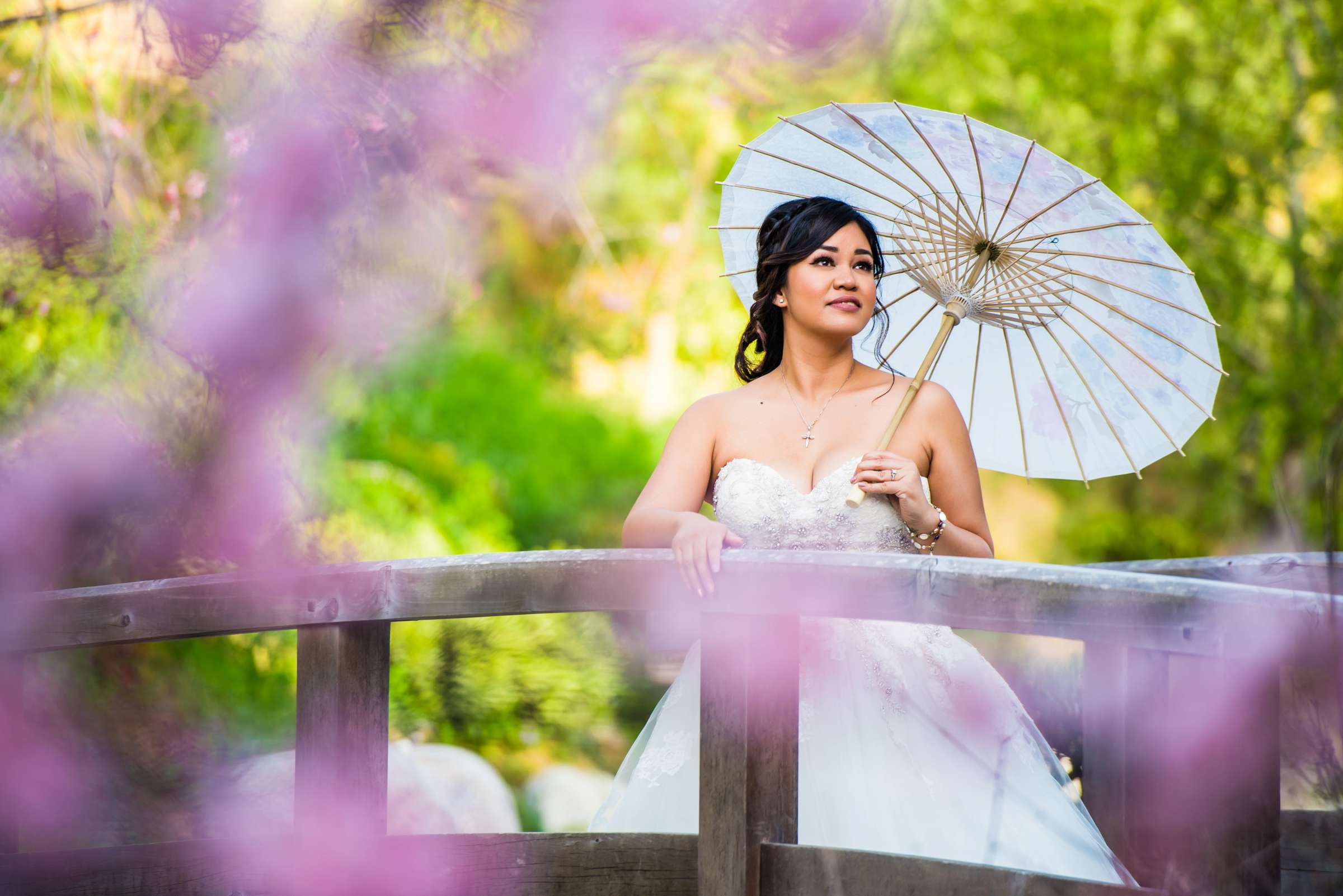 Bride at Japanese Friendship Garden Wedding coordinated by Weddings by Thomas Lewis, Beverlee and Andrew Wedding Photo #8 by True Photography