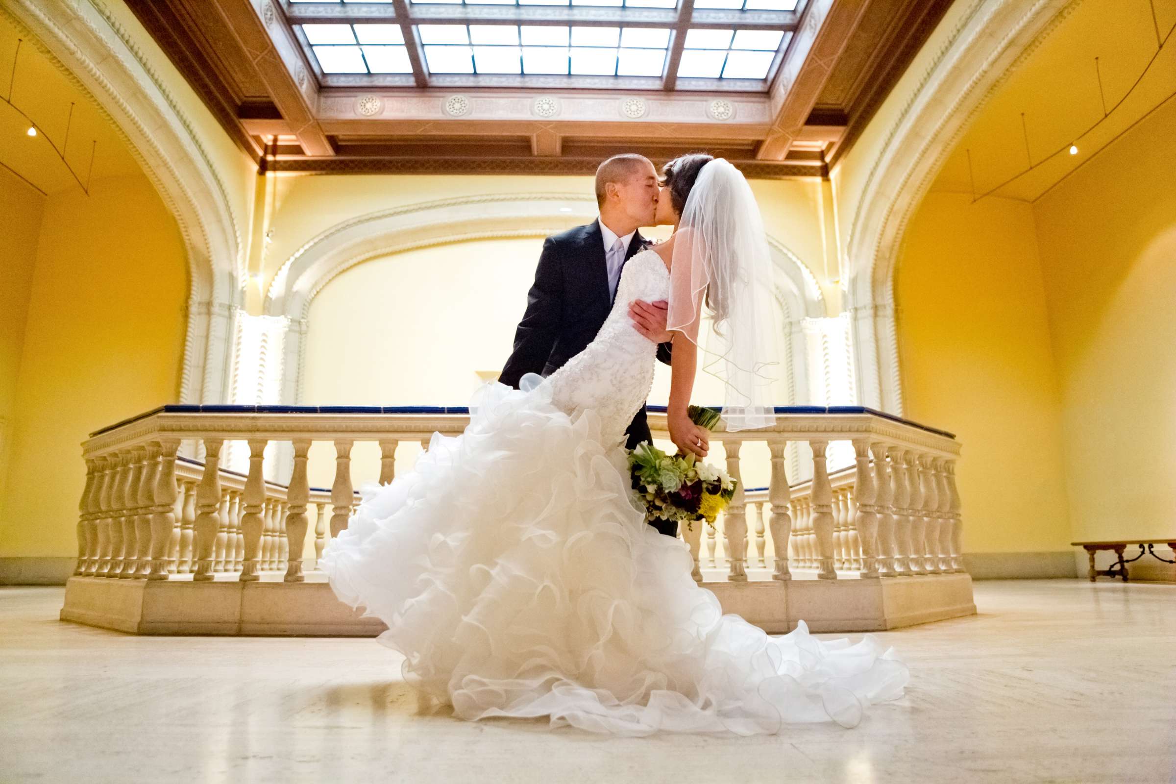 San Diego Museum of Art Wedding coordinated by Joie De Vivre, Gemma and Kenneth Wedding Photo #338787 by True Photography