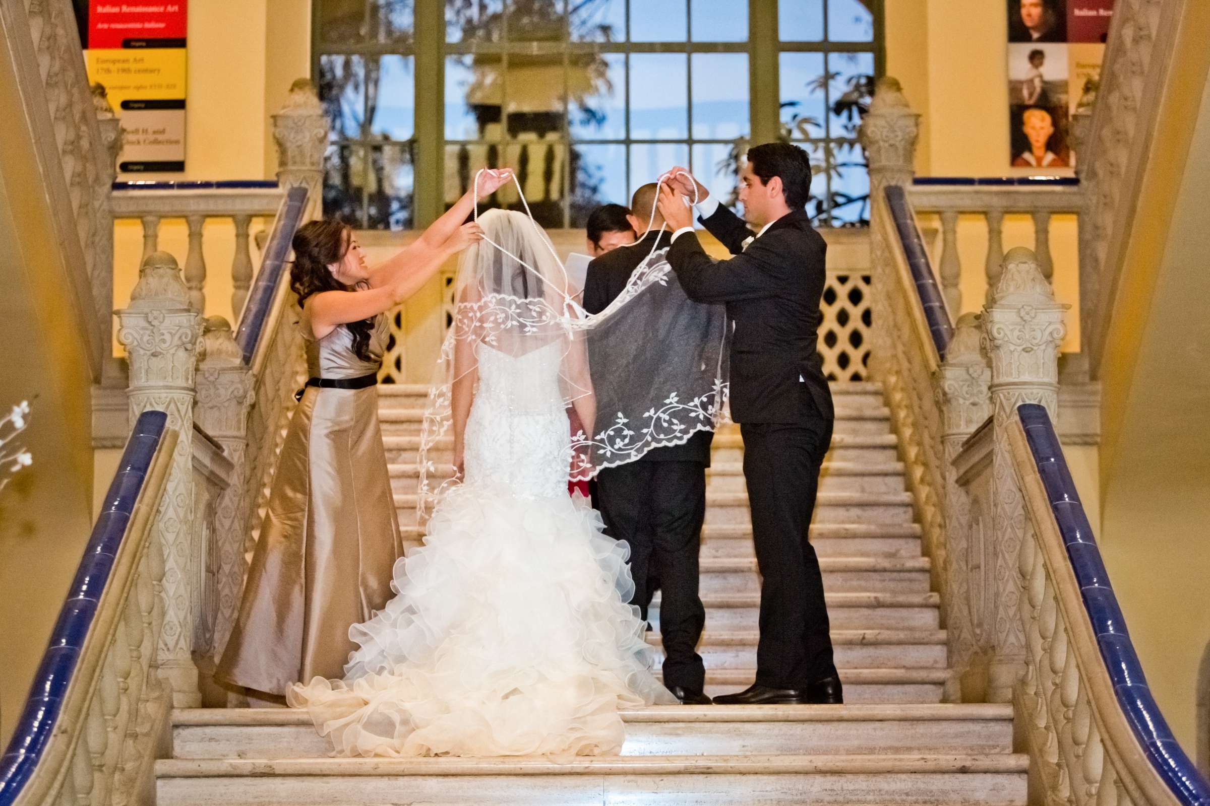 San Diego Museum of Art Wedding coordinated by Joie De Vivre, Gemma and Kenneth Wedding Photo #338827 by True Photography