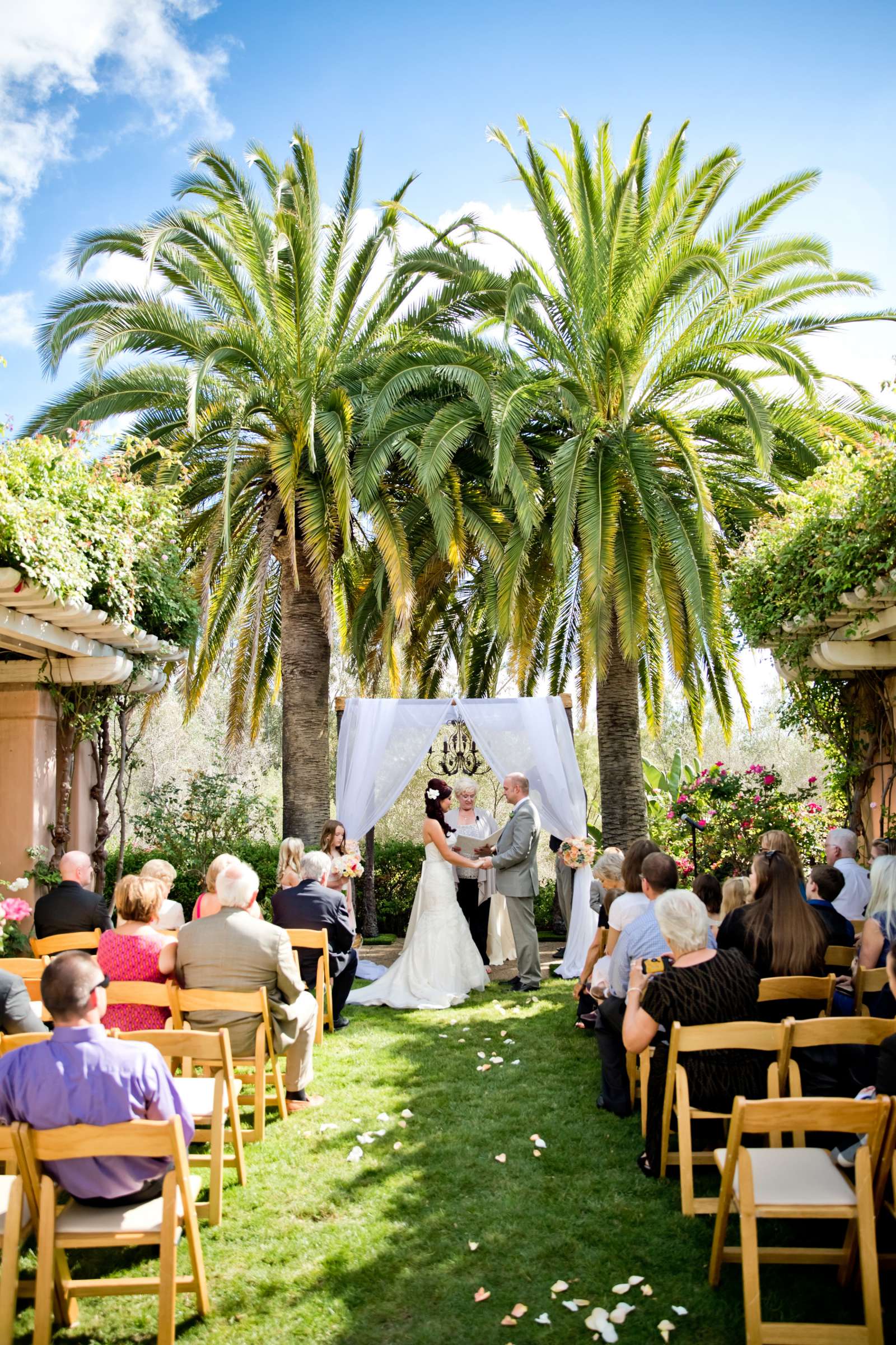 Rancho Valencia Wedding coordinated by Thomas Bui Lifestyle, Lauren and Kevin Wedding Photo #341710 by True Photography