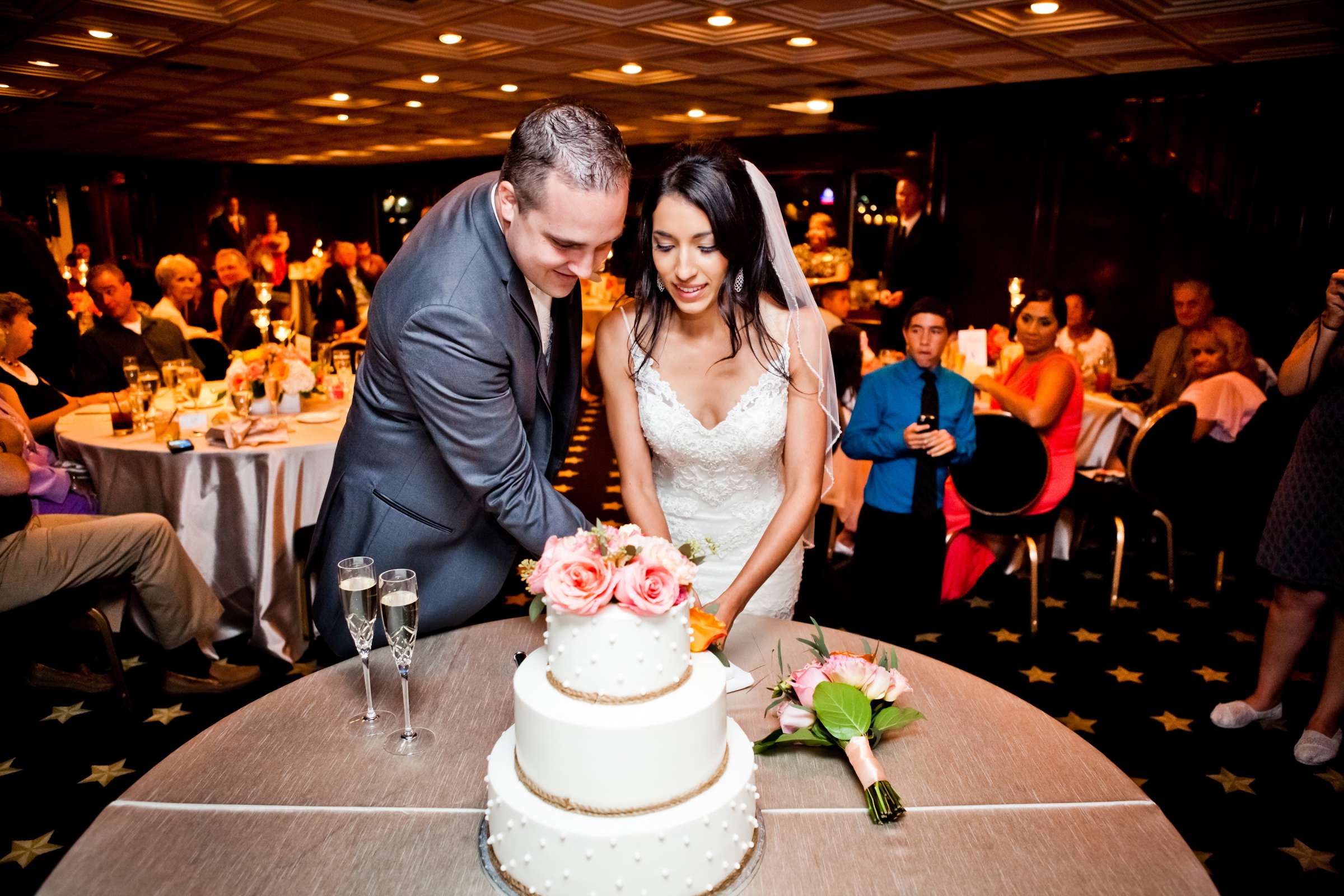 Flagship Cruises and Events Wedding, Mia and David Wedding Photo #343457 by True Photography