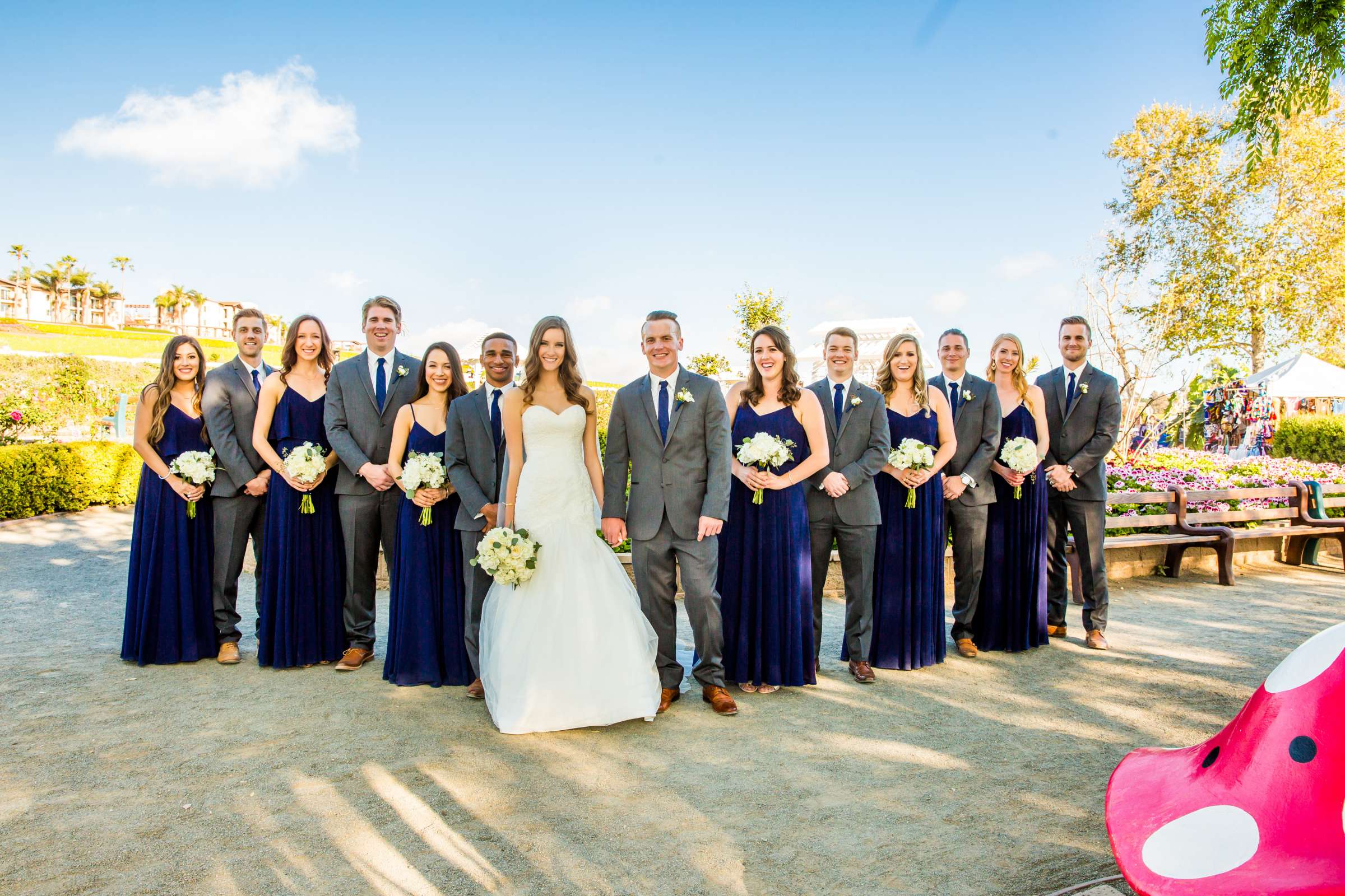 The Flower Fields at Carlsbad Ranch Wedding coordinated by Events by Jackie Fuhrman, Jenna and Kyle Wedding Photo #50 by True Photography