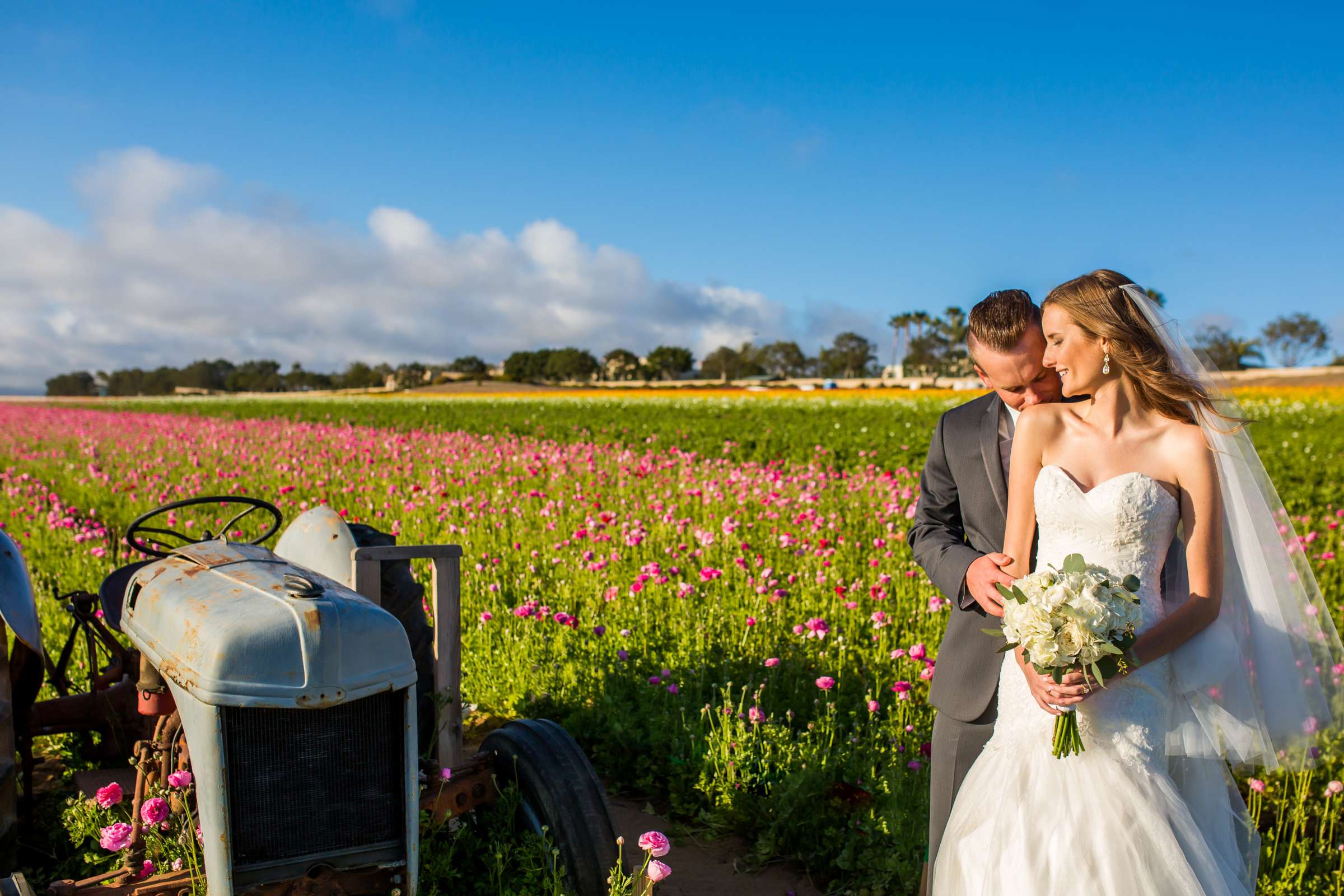 The Flower Fields at Carlsbad Ranch Wedding coordinated by Events by Jackie Fuhrman, Jenna and Kyle Wedding Photo #84 by True Photography