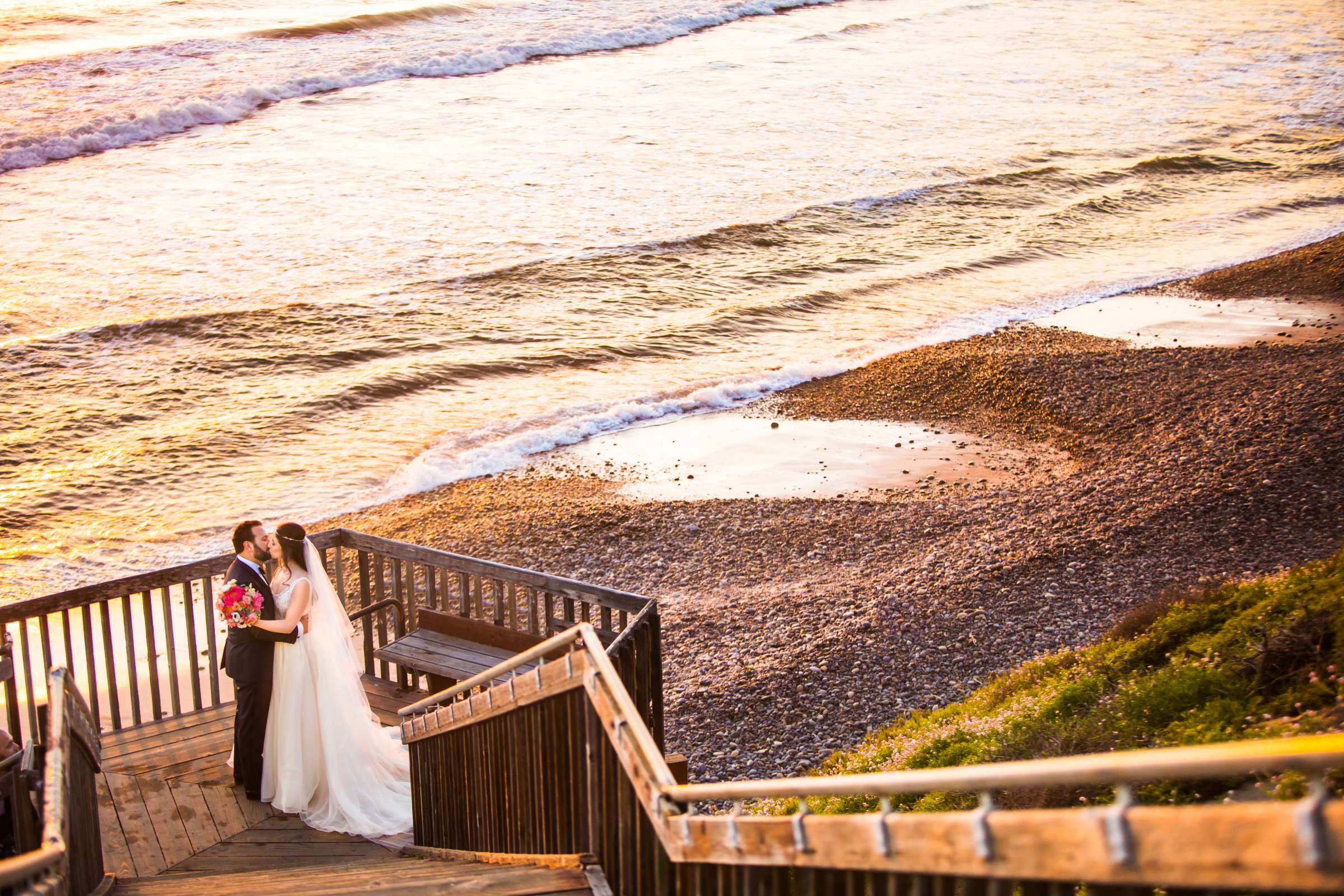 Cape Rey Carlsbad, A Hilton Resort Wedding coordinated by EverAfter Events, Alexandra and Noah Wedding Photo #1 by True Photography