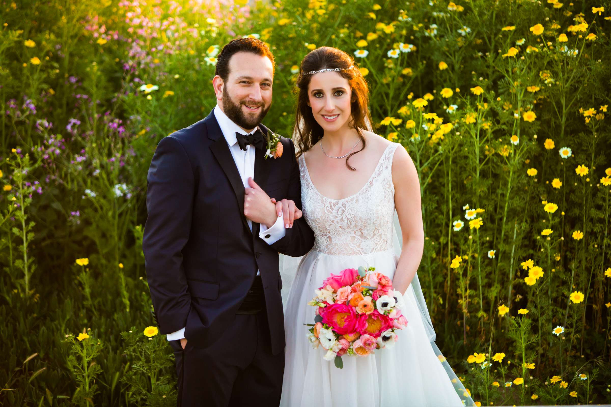Formal Portrait, Flower Field at Cape Rey Wedding coordinated by EverAfter Events, Alexandra and Noah Wedding Photo #20 by True Photography