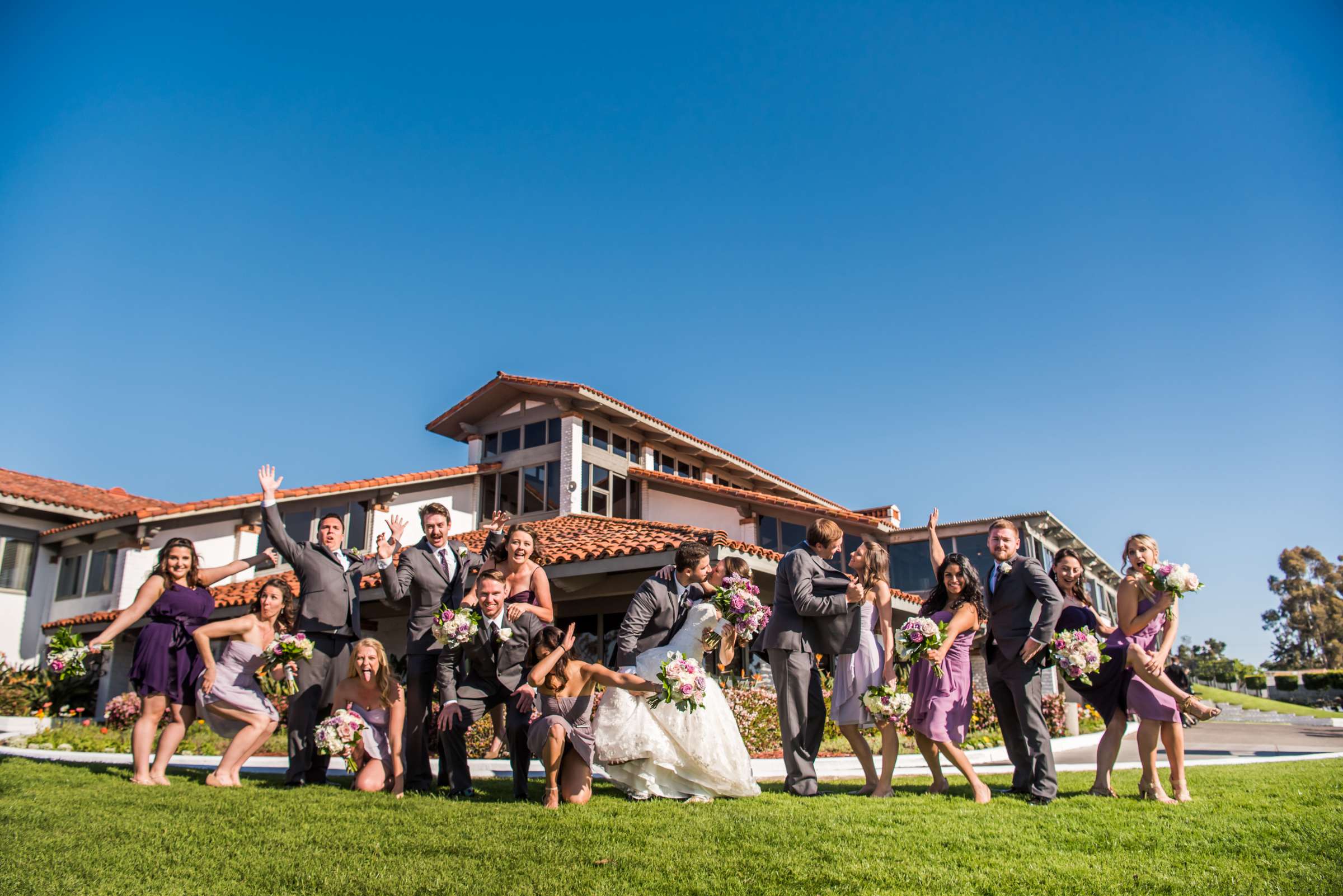Bridal Party, Funny moment at Lomas Santa Fe Country Club Wedding, Abby and David Wedding Photo #349980 by True Photography