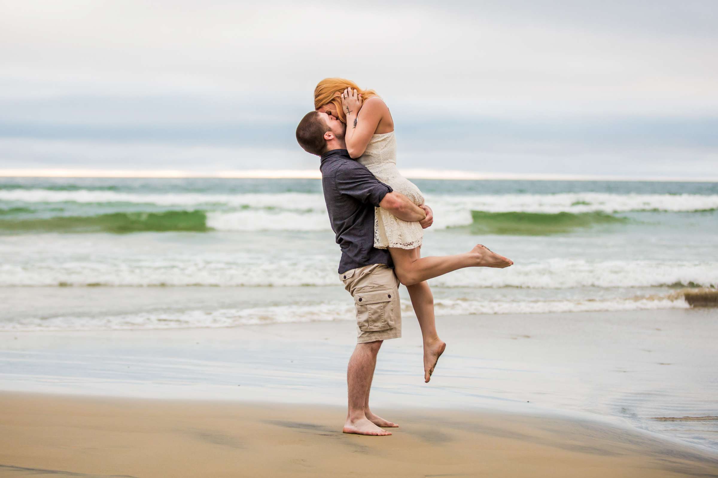 Scripps Seaside Forum Engagement, Caitlin and Tyler Engagement Photo #9 by True Photography