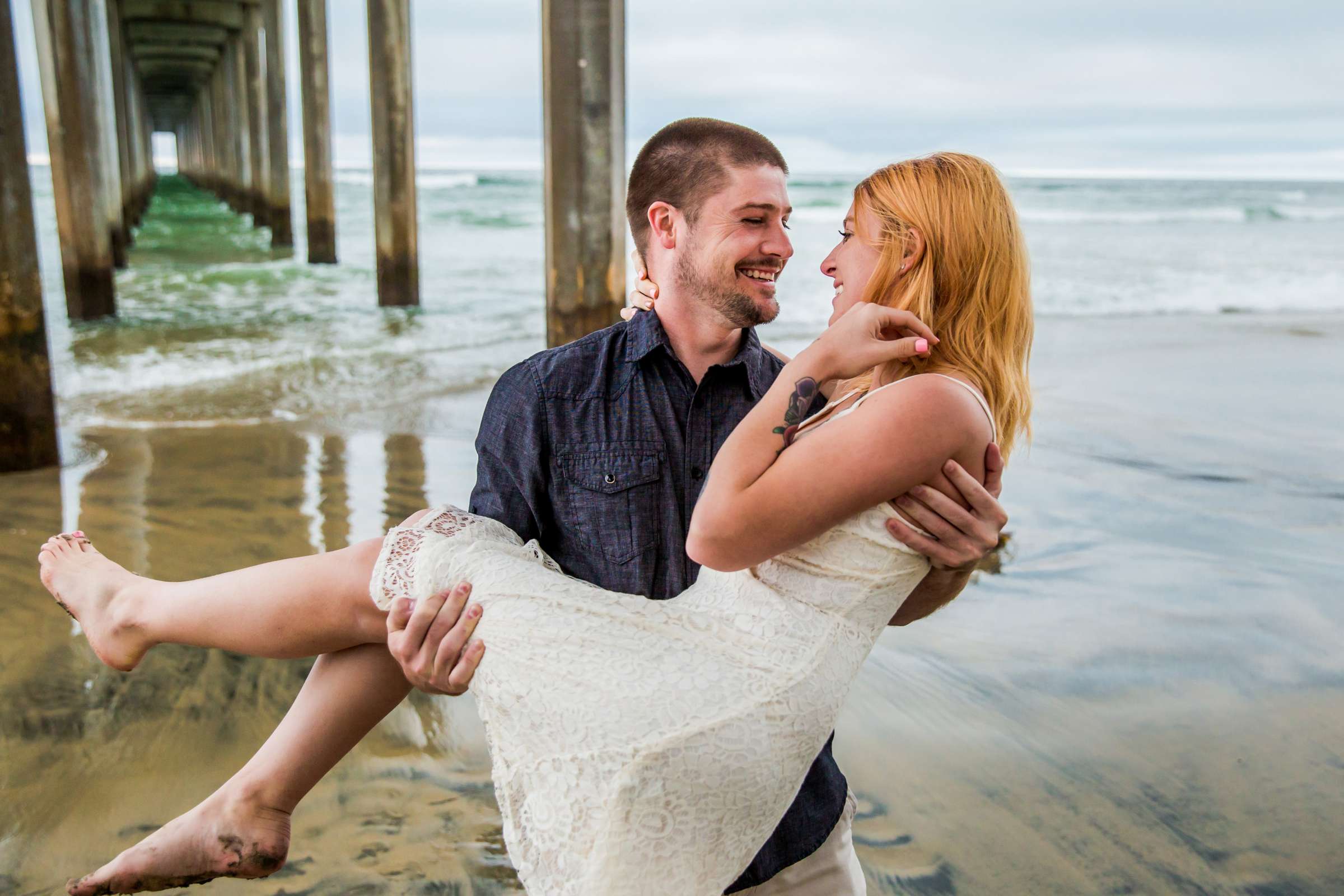 Scripps Seaside Forum Engagement, Caitlin and Tyler Engagement Photo #12 by True Photography