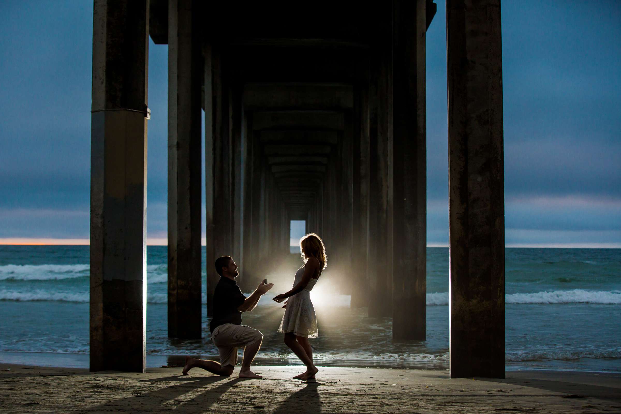 Scripps Seaside Forum Engagement, Caitlin and Tyler Engagement Photo #23 by True Photography