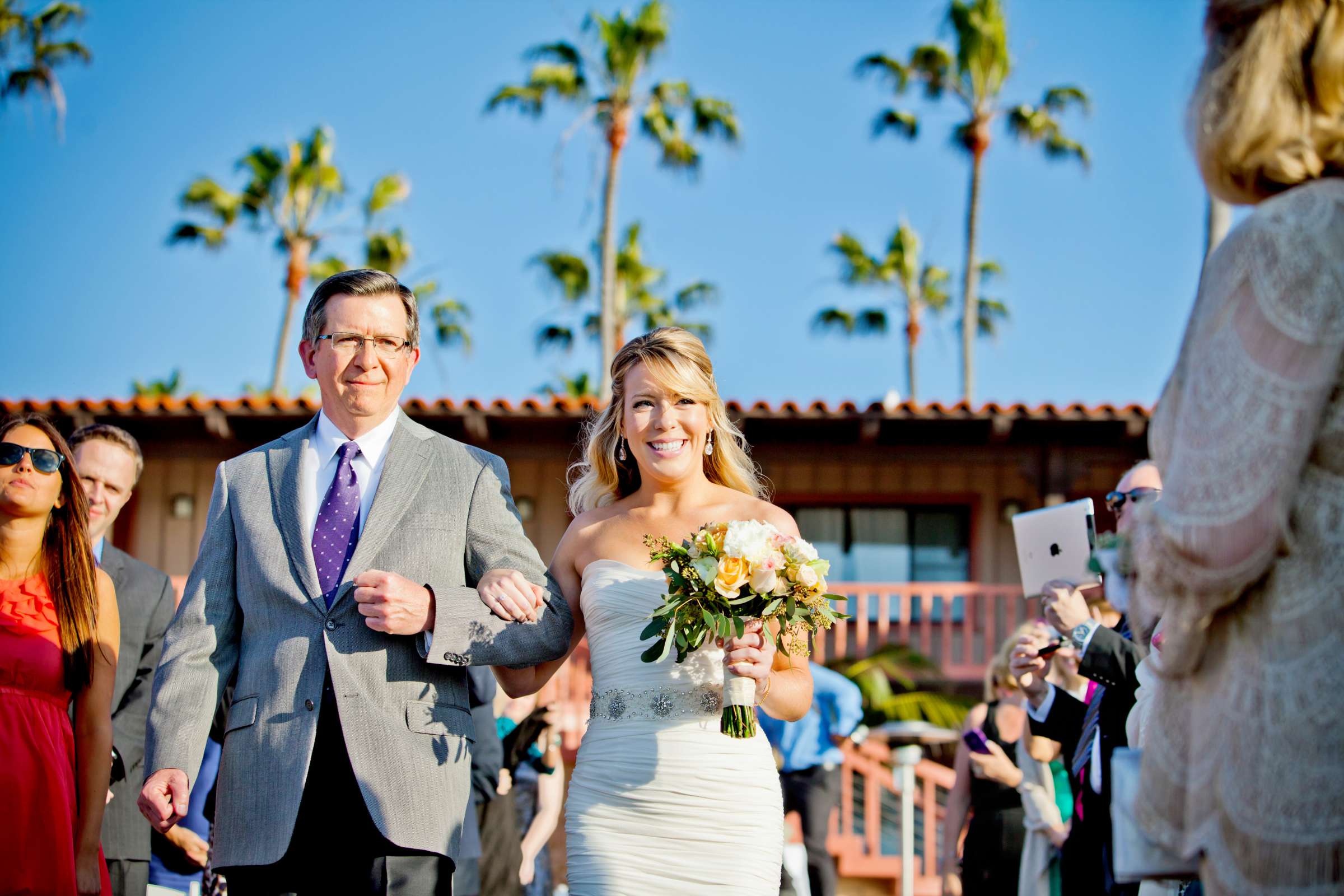 La Jolla Beach and Tennis club Wedding coordinated by Be Coordinated, Meghan and Benjamin Wedding Photo #358891 by True Photography