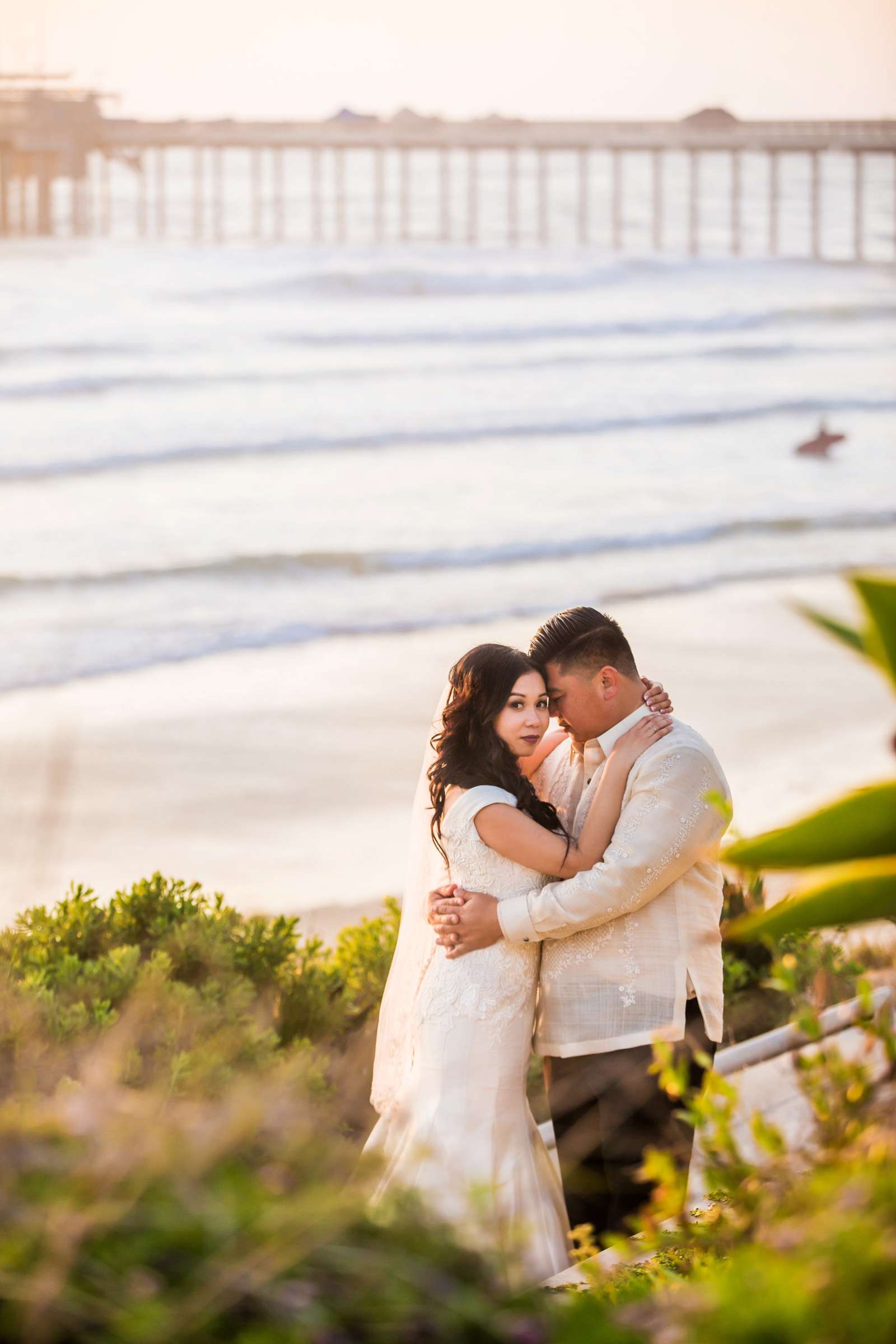 Scripps Seaside Forum Wedding coordinated by Vision Made Events, Marlen and Vince Wedding Photo #1 by True Photography