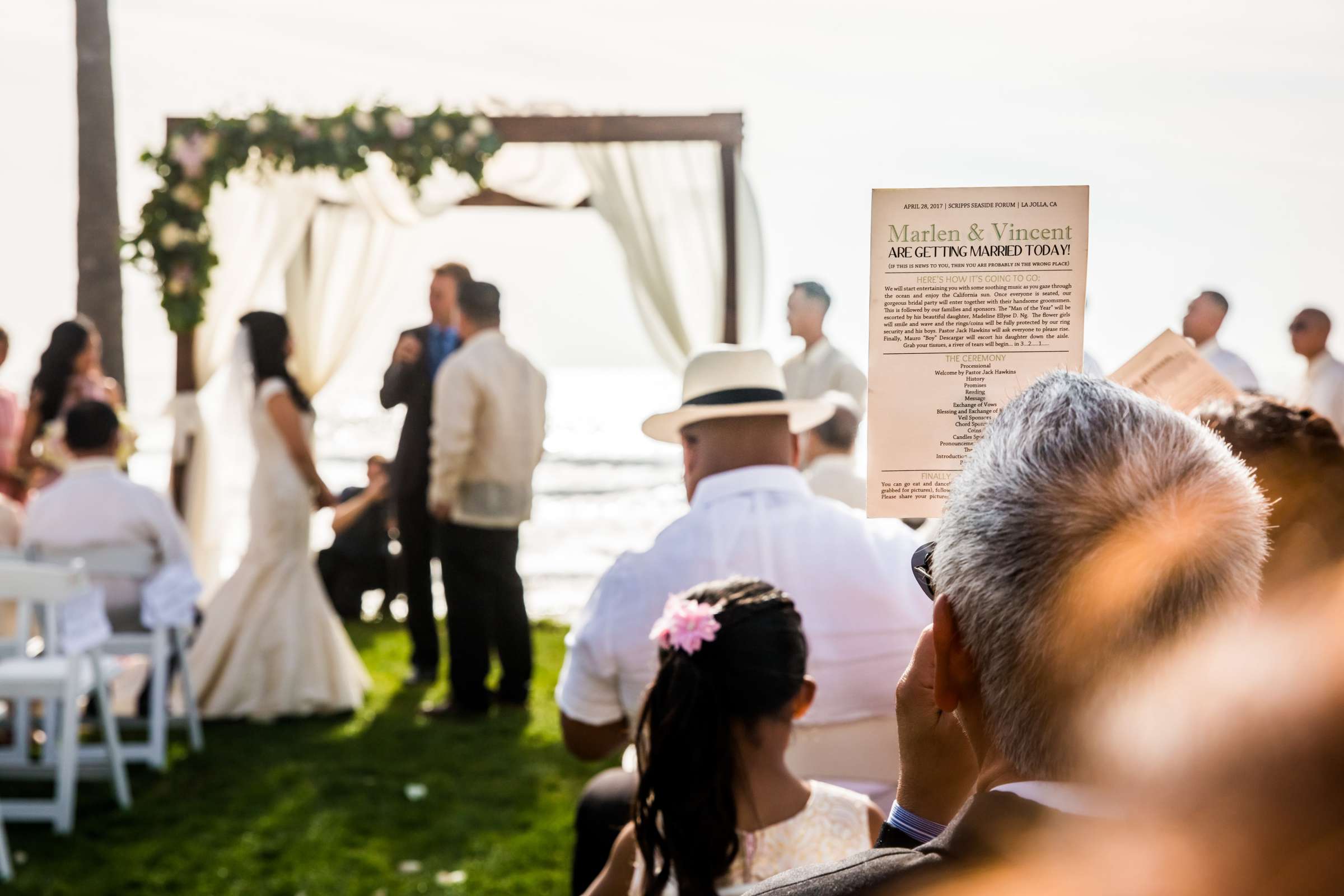 Scripps Seaside Forum Wedding coordinated by Vision Made Events, Marlen and Vince Wedding Photo #56 by True Photography