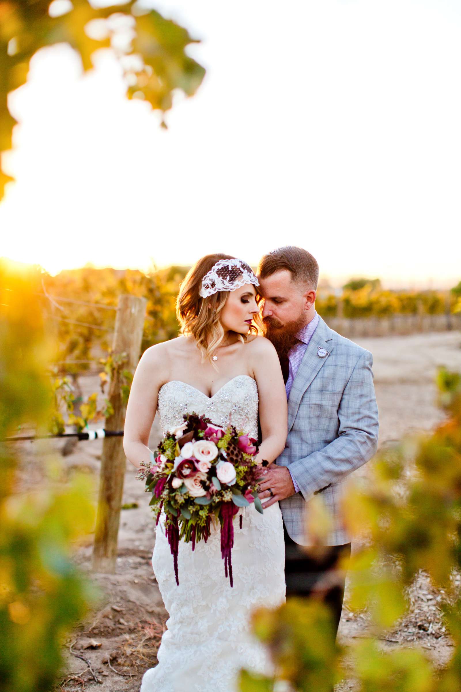 Ponte Estate Winery Wedding coordinated by Seven Stems Floral Design & Events, Rachel and Dustin Wedding Photo #362407 by True Photography