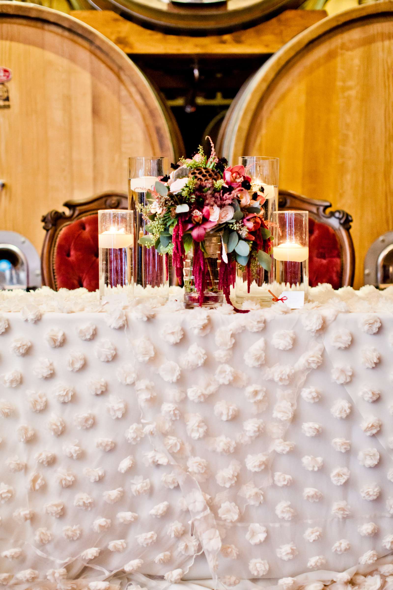 Ponte Estate Winery Wedding coordinated by Seven Stems Floral Design & Events, Rachel and Dustin Wedding Photo #362464 by True Photography