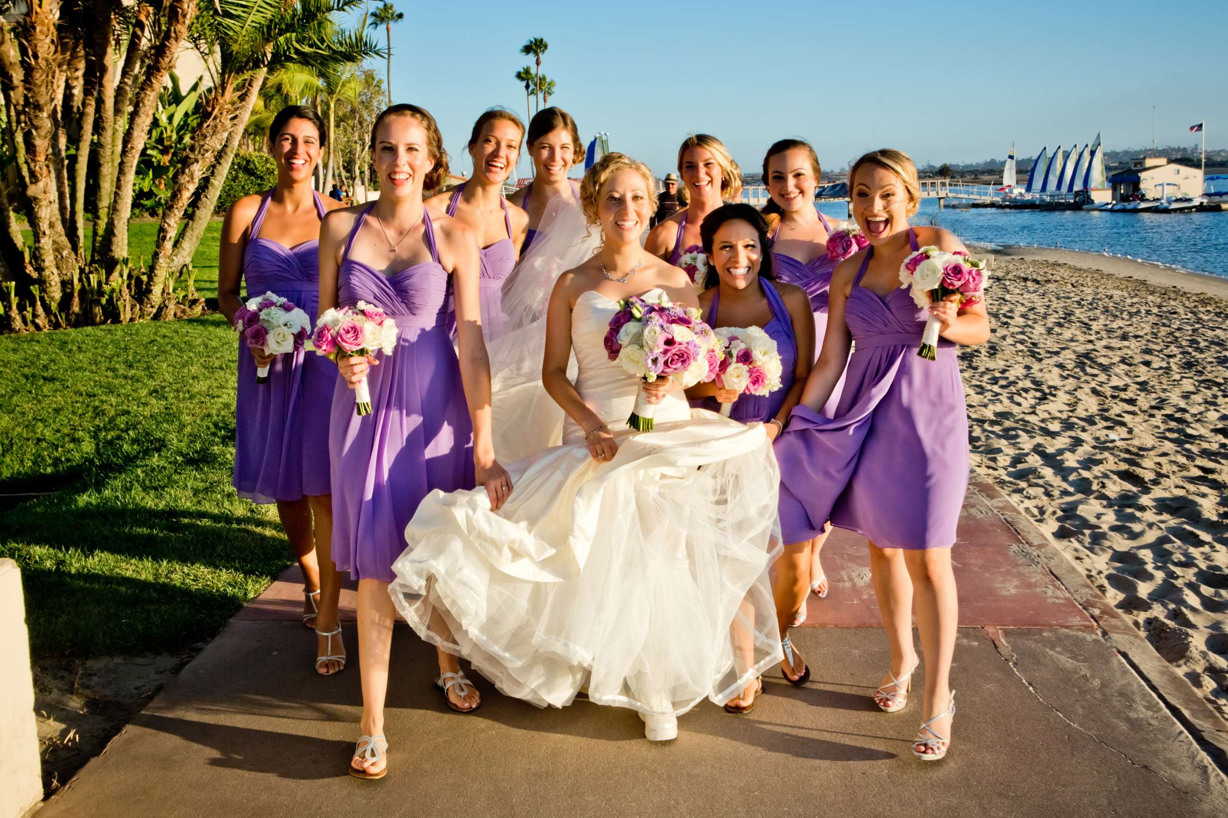 San Diego Mission Bay Resort Wedding coordinated by First Comes Love Weddings & Events, Daniela and Dave Wedding Photo #377115 by True Photography