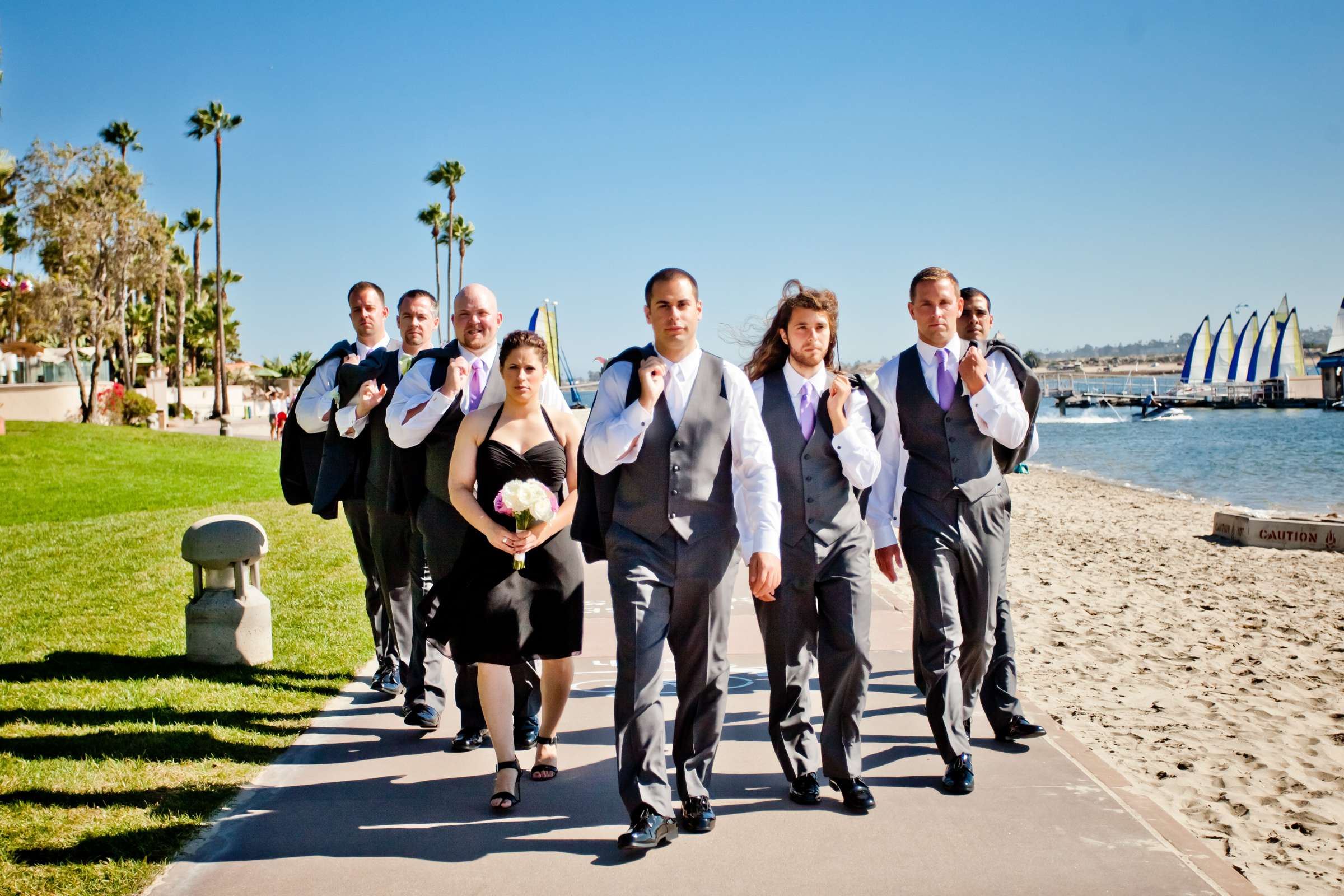 San Diego Mission Bay Resort Wedding coordinated by First Comes Love Weddings & Events, Daniela and Dave Wedding Photo #377135 by True Photography
