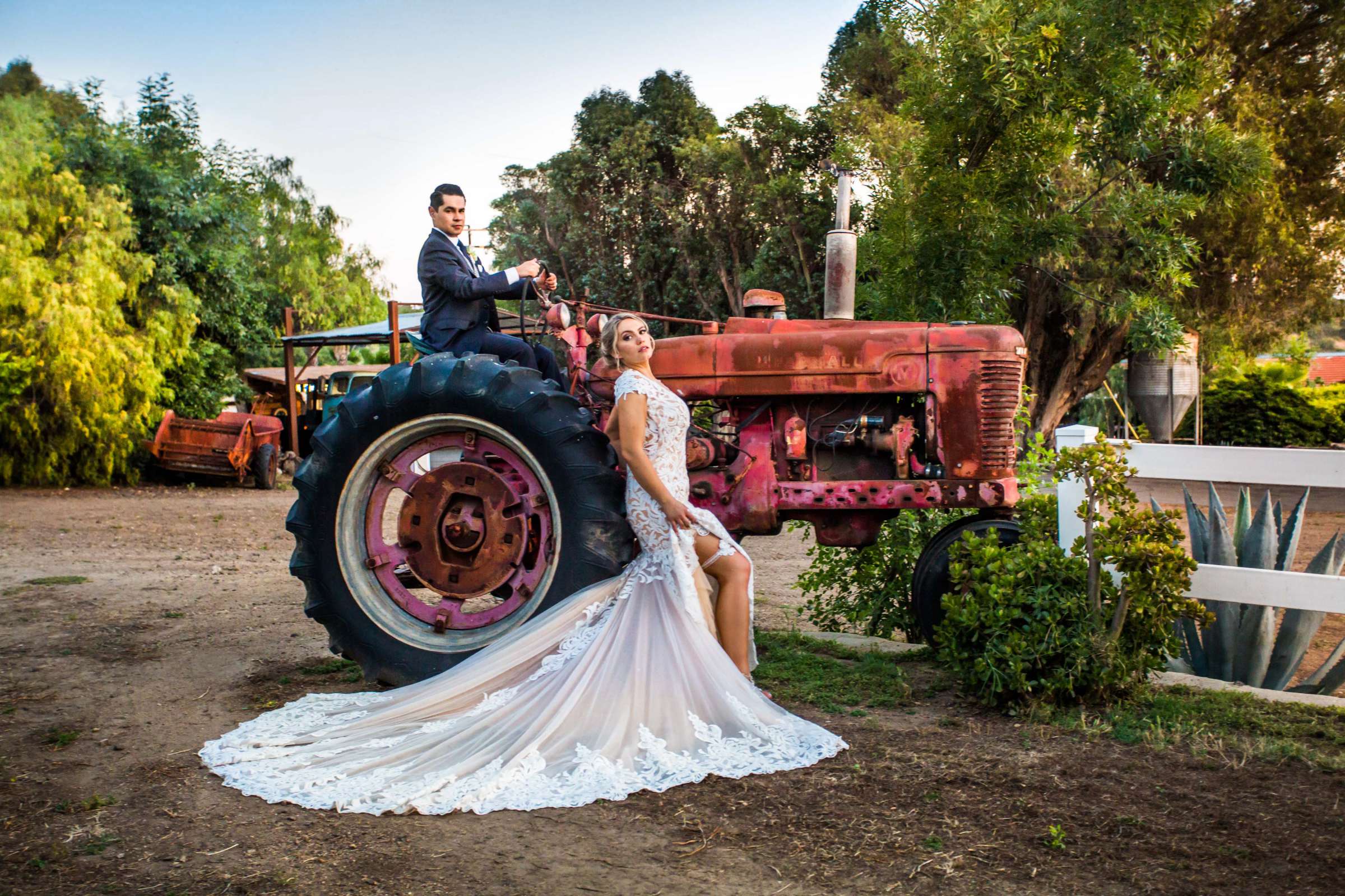 Farm, Stylized Portrait at Condors Nest Ranch Wedding, Jessica and Juan Carlos Wedding Photo #22 by True Photography