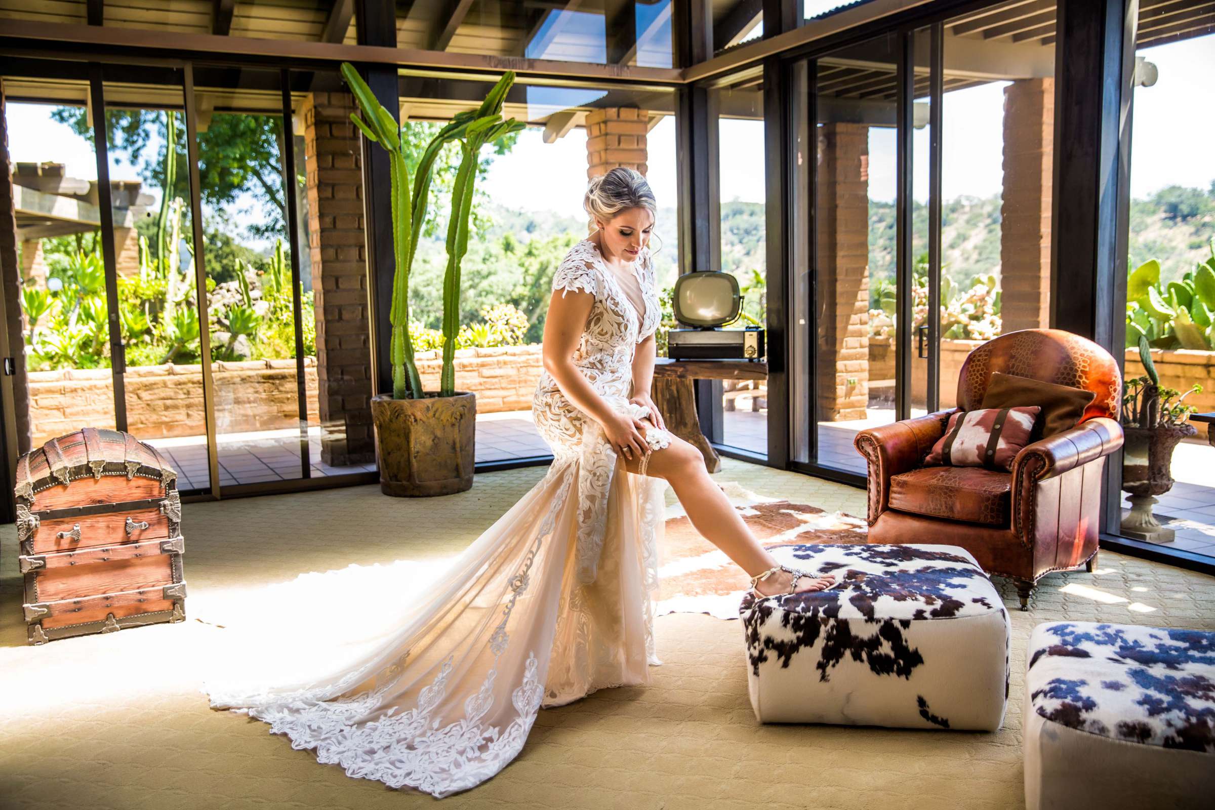 Bride, Getting Ready at Condors Nest Ranch Wedding, Jessica and Juan Carlos Wedding Photo #42 by True Photography