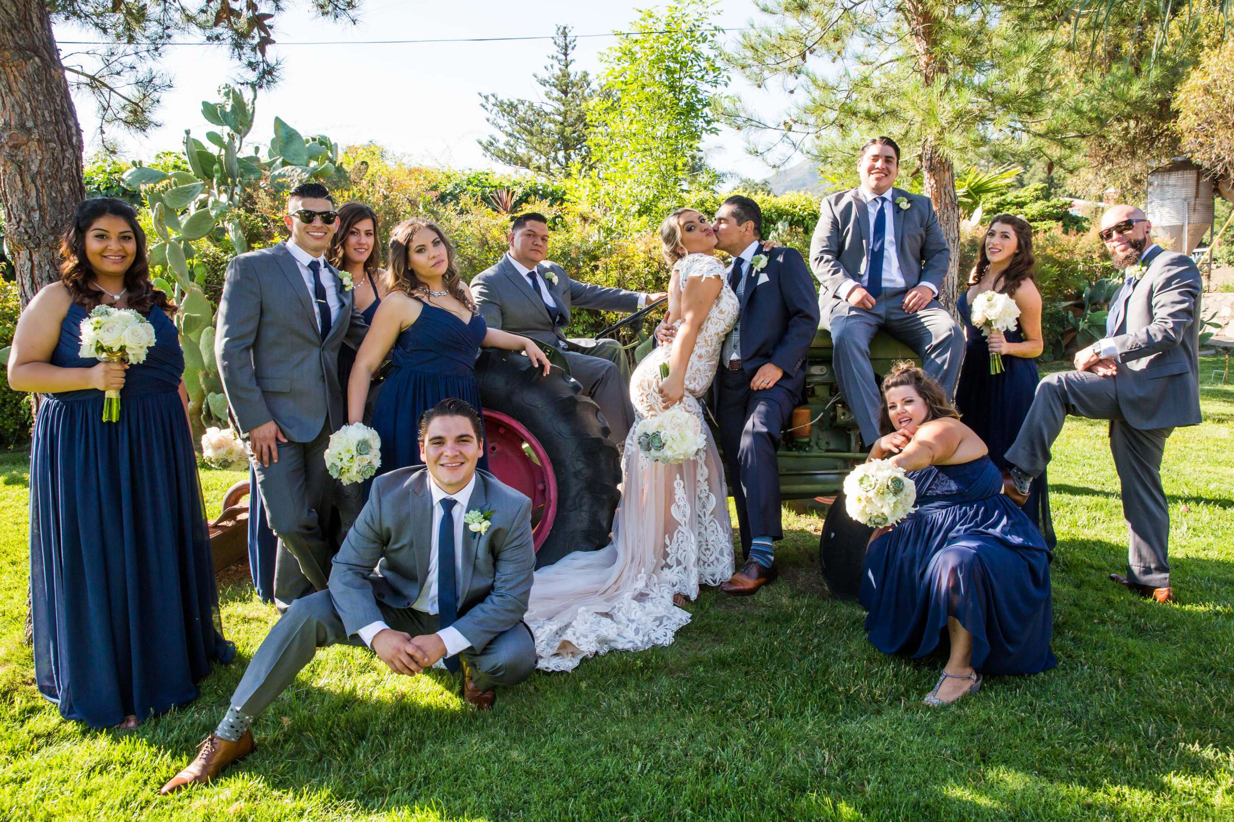 Bridal Party at Condors Nest Ranch Wedding, Jessica and Juan Carlos Wedding Photo #104 by True Photography