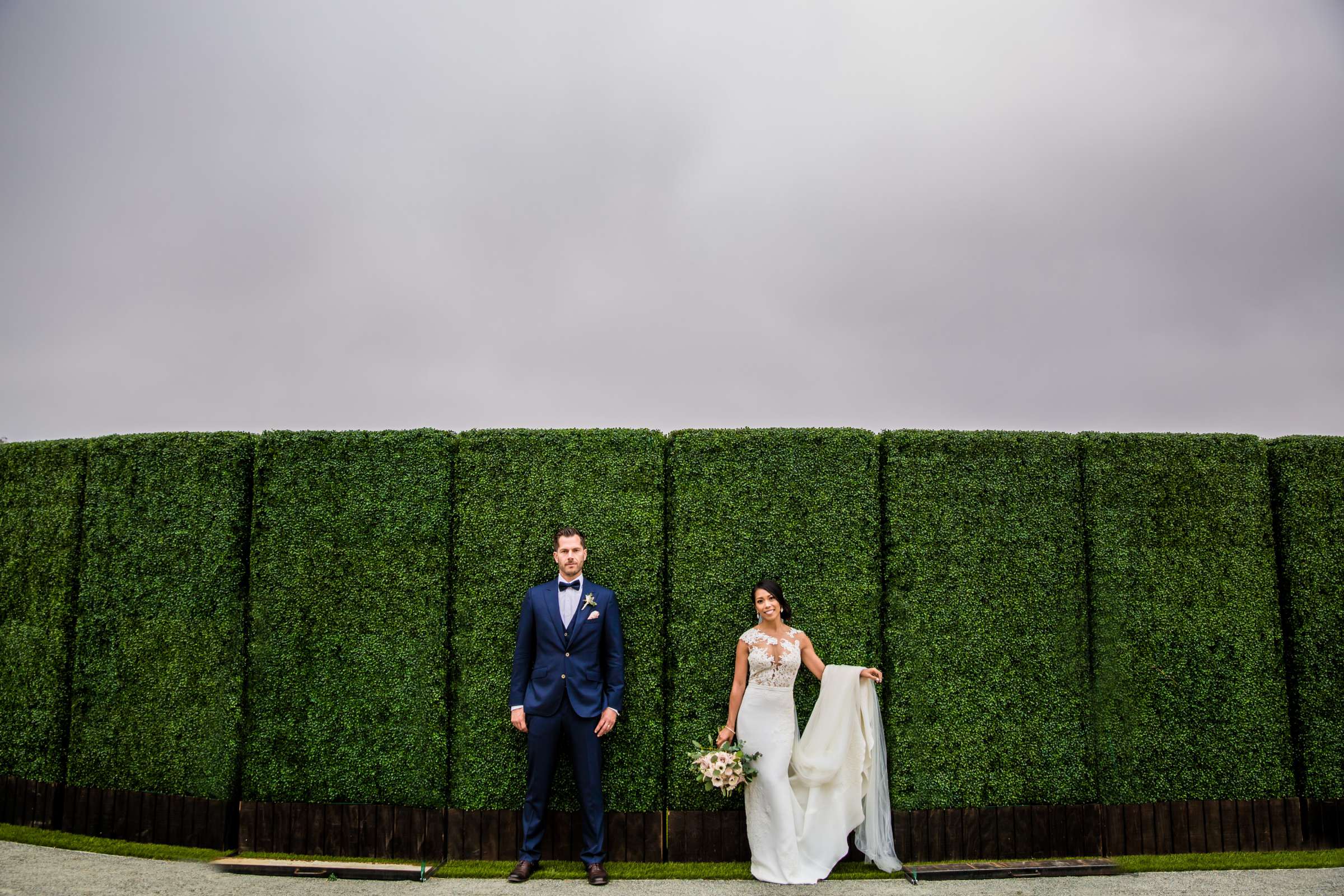 Bride and Groom at Sheraton Carlsbad Resort and Spa Wedding coordinated by Sarah Loveridge, Jeannette and Isaac Wedding Photo #6 by True Photography