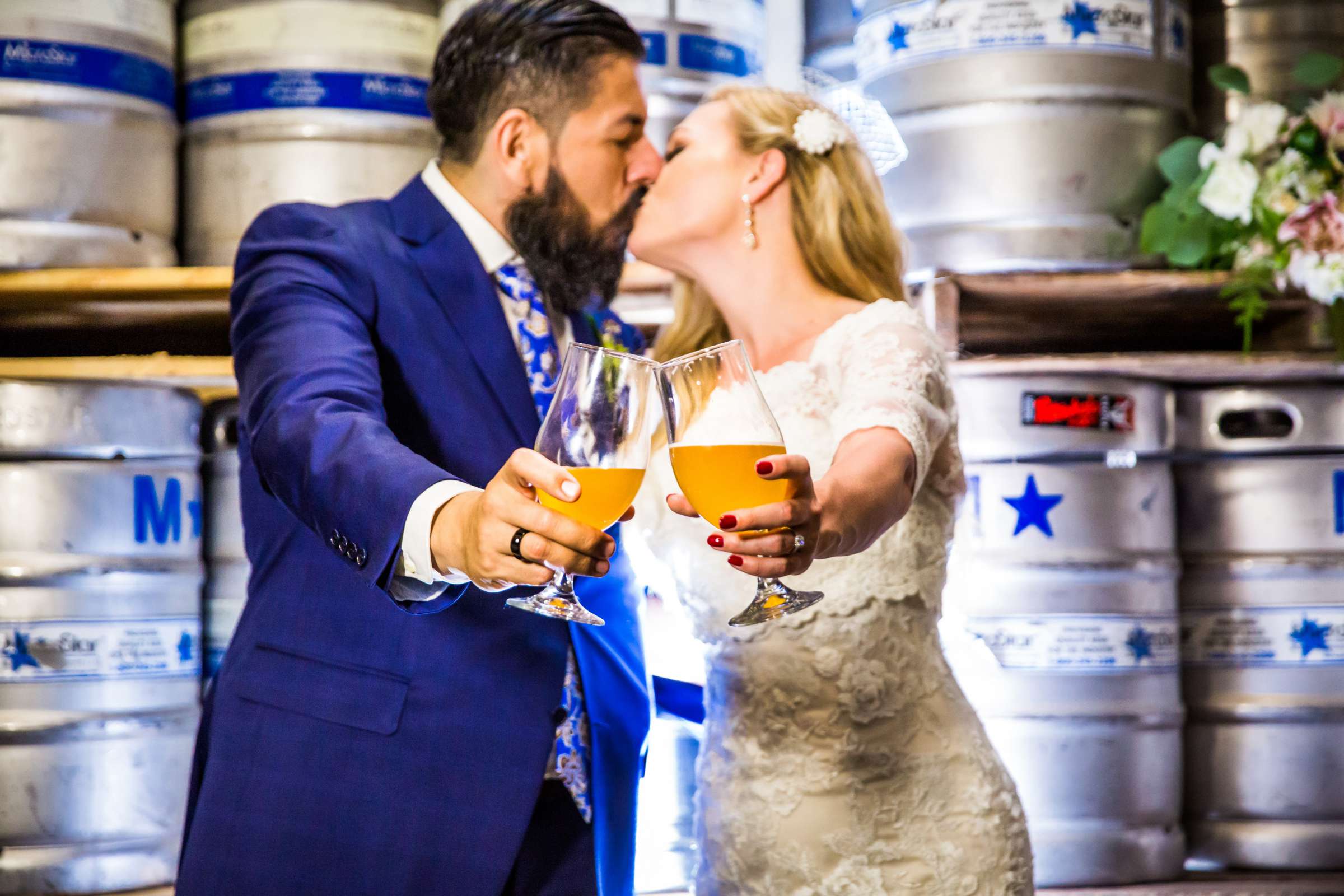 Stone Brewing Liberty Station Wedding coordinated by Willmus Weddings, Christina and Marco Wedding Photo #26 by True Photography