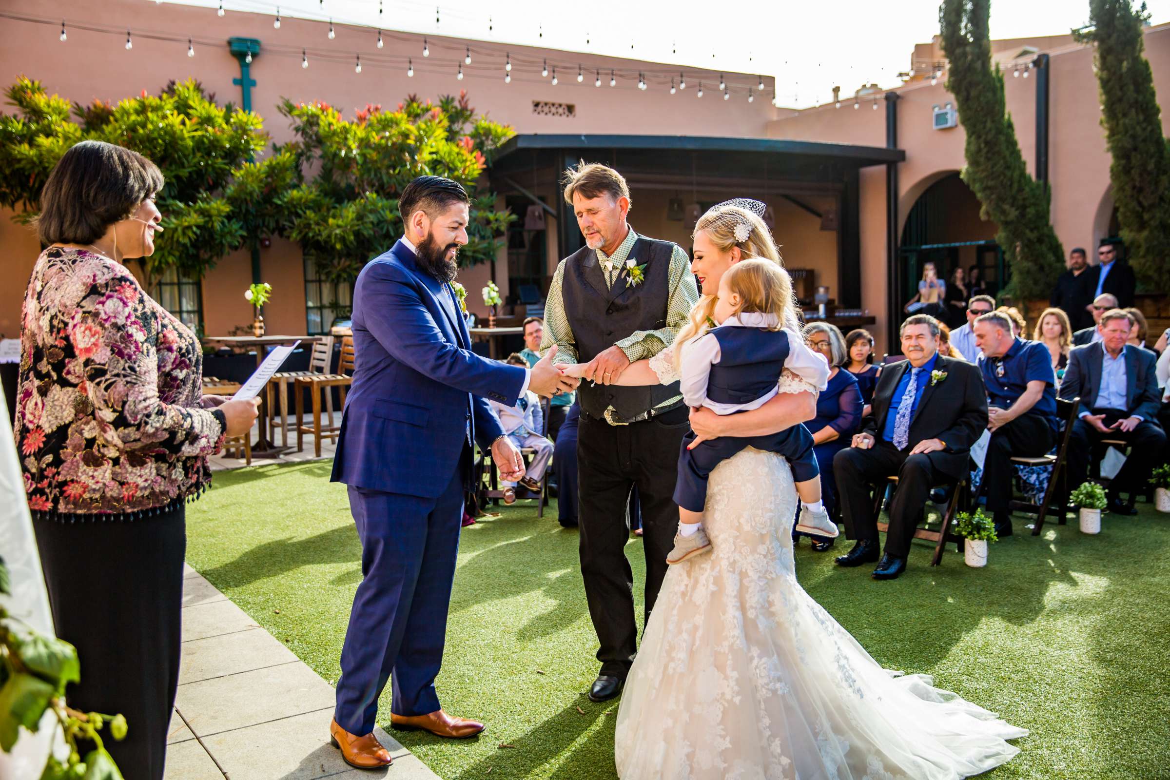 Stone Brewing Liberty Station Wedding coordinated by Willmus Weddings, Christina and Marco Wedding Photo #73 by True Photography