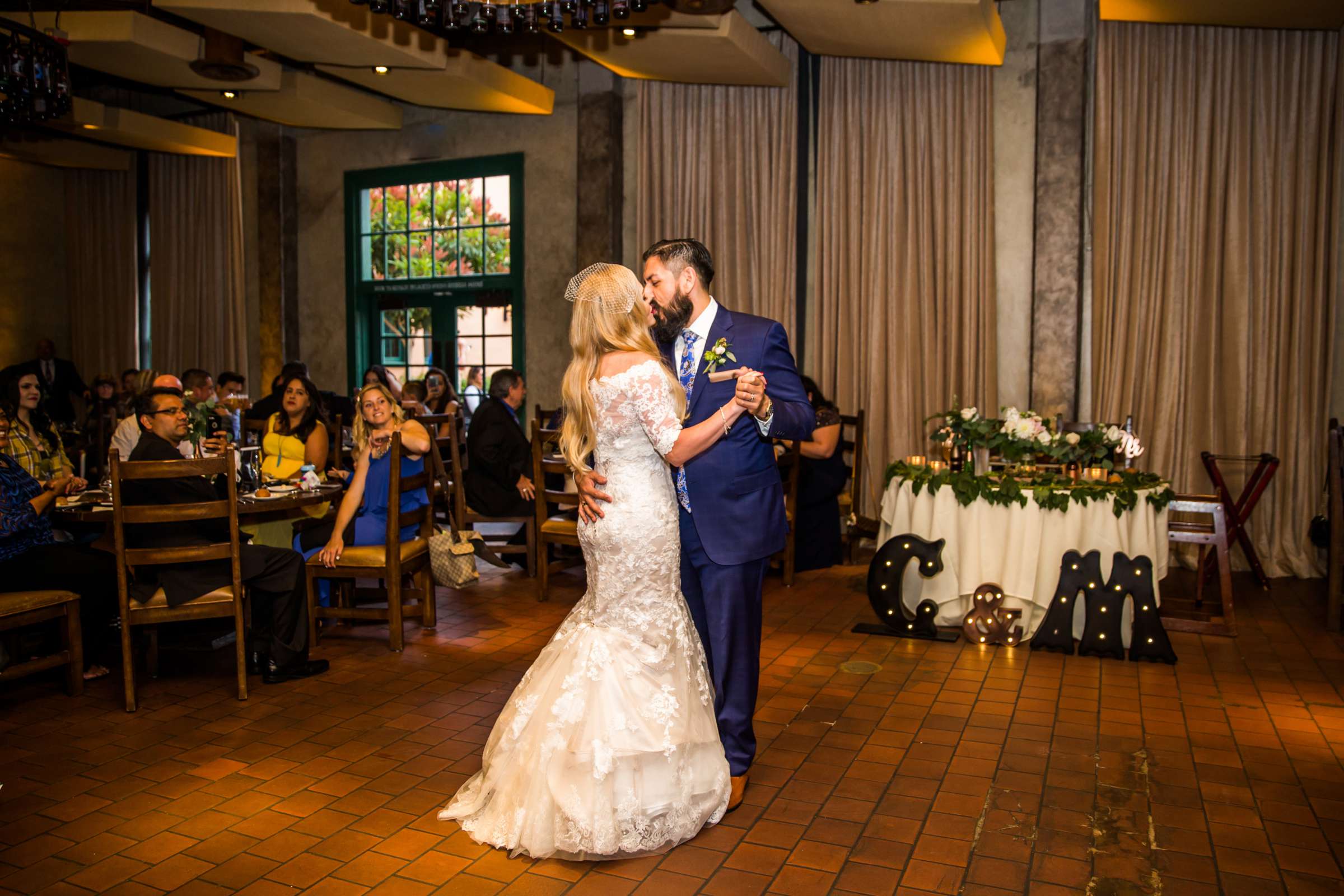 Stone Brewing Liberty Station Wedding coordinated by Willmus Weddings, Christina and Marco Wedding Photo #101 by True Photography