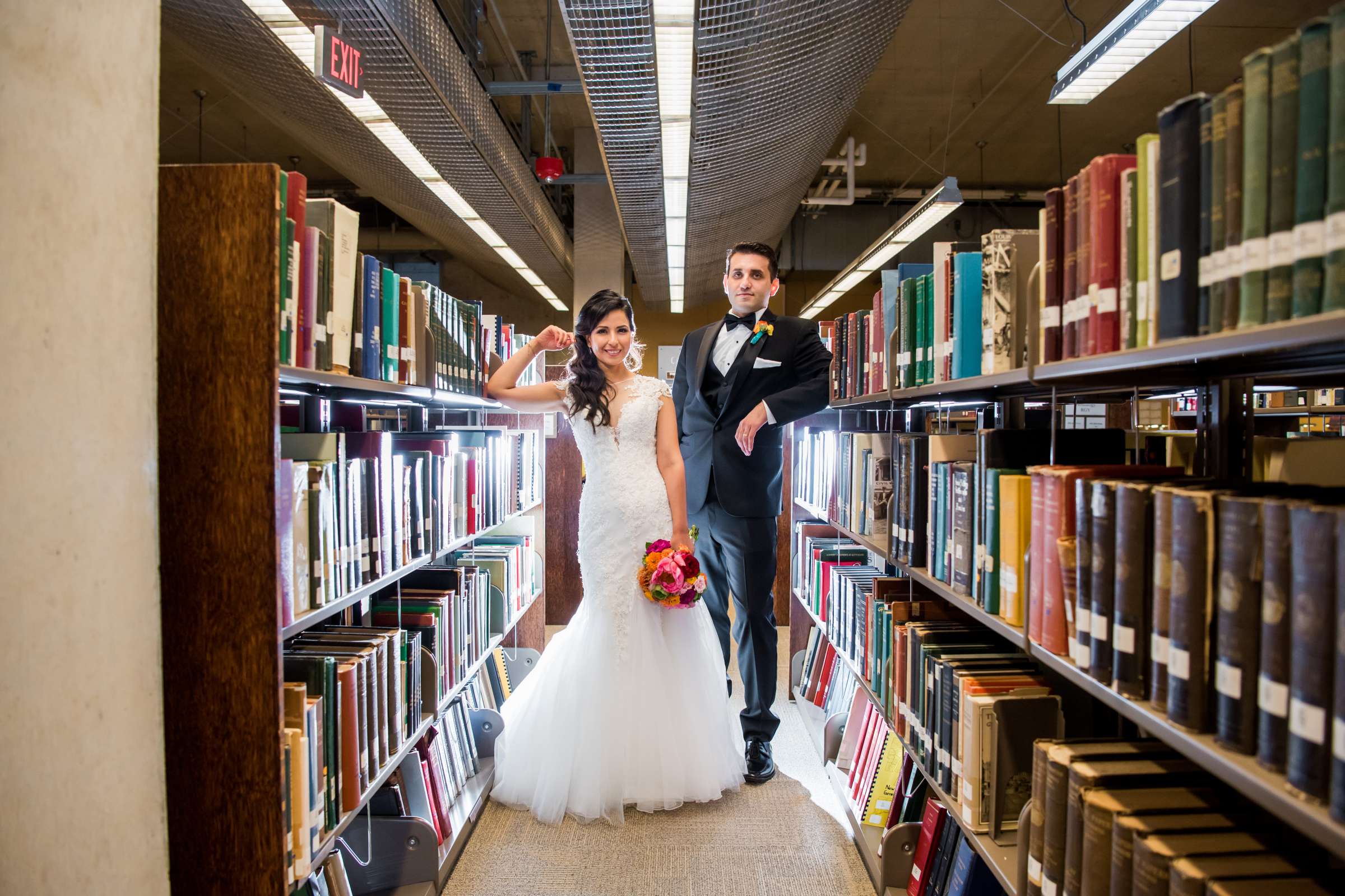 San Diego Central Library Wedding, Stephanie and Omar Wedding Photo #47 by True Photography