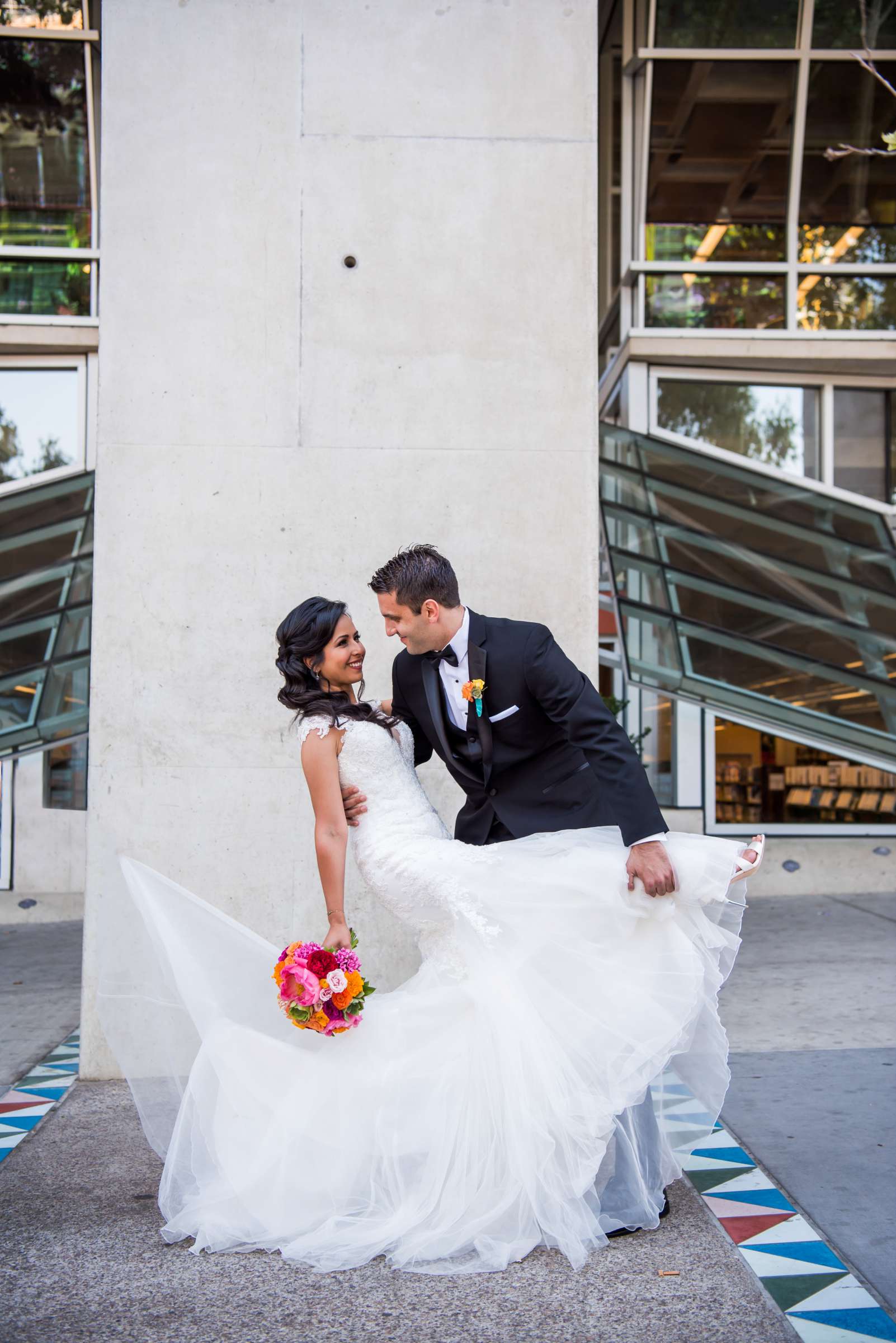 San Diego Central Library Wedding, Stephanie and Omar Wedding Photo #83 by True Photography