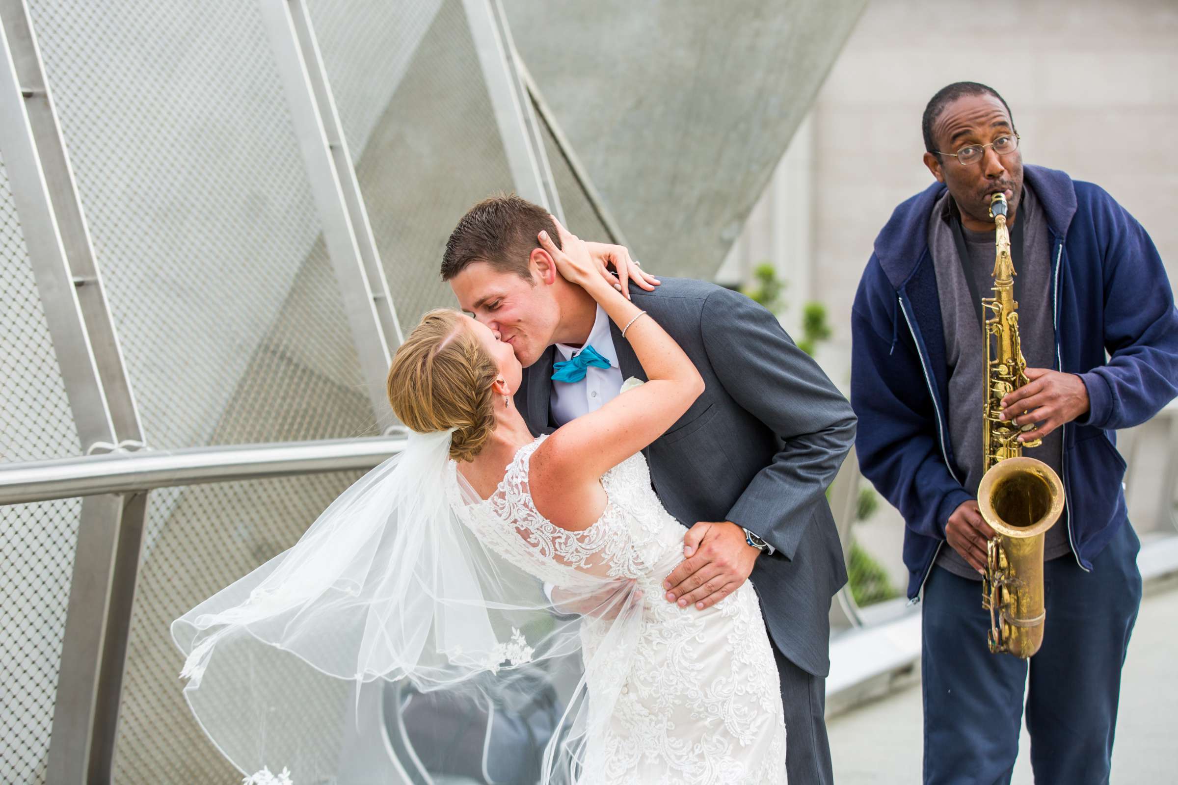 Funny moment at The Ultimate Skybox Wedding, Lauren and Brendan Wedding Photo #4 by True Photography