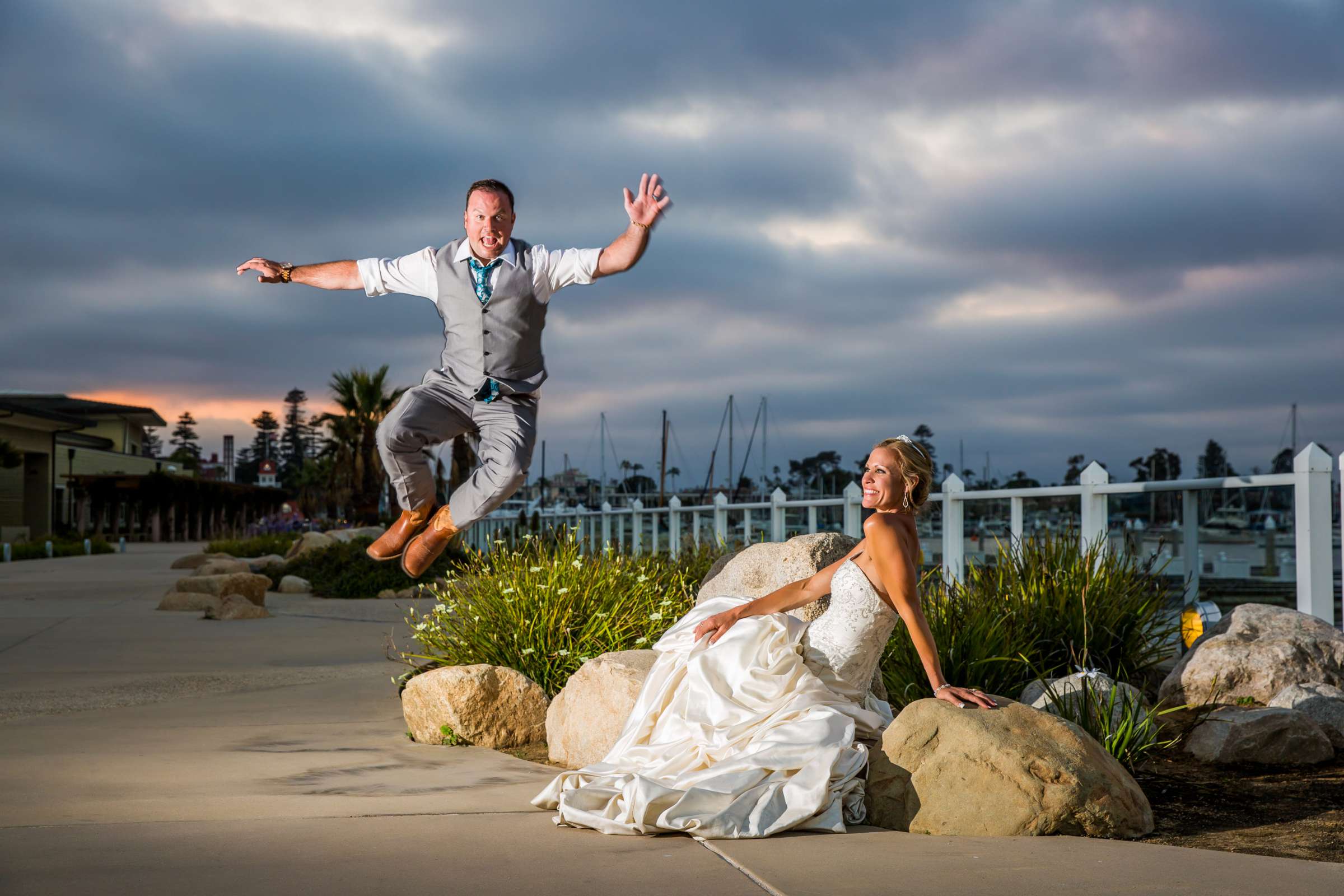 Funny moment at Coronado Community Center Wedding, Shannon and William Wedding Photo #388832 by True Photography