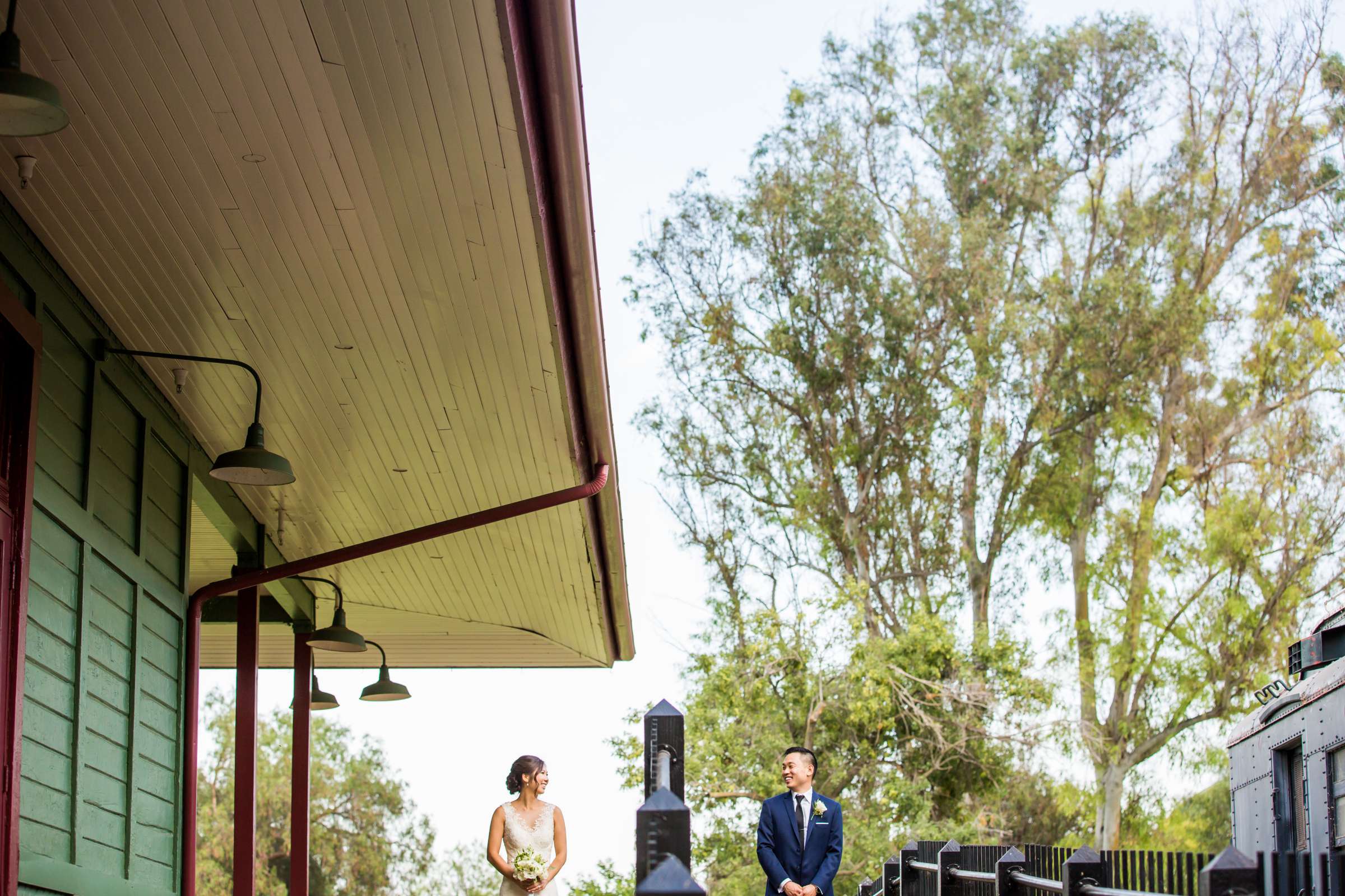 Bride and Groom at California Center for the Arts Wedding, Esther and Jeffrey Wedding Photo #390668 by True Photography