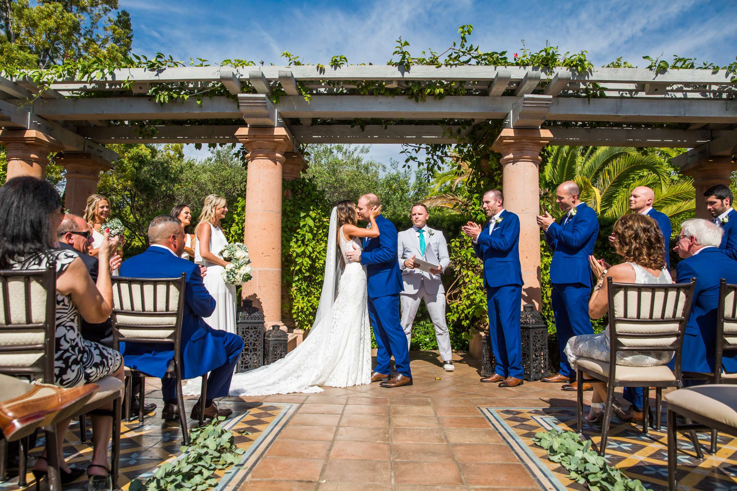 Rancho Valencia Wedding coordinated by Creative Affairs Inc, Katie and Ryan Wedding Photo #68 by True Photography
