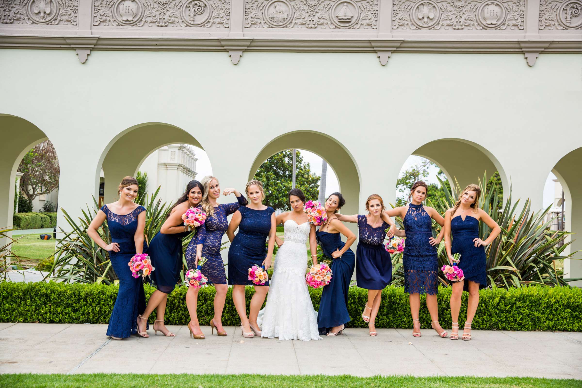 Bridesmaids at The Ultimate Skybox Wedding coordinated by Bliss Events, Julieta and Matthew Wedding Photo #394857 by True Photography