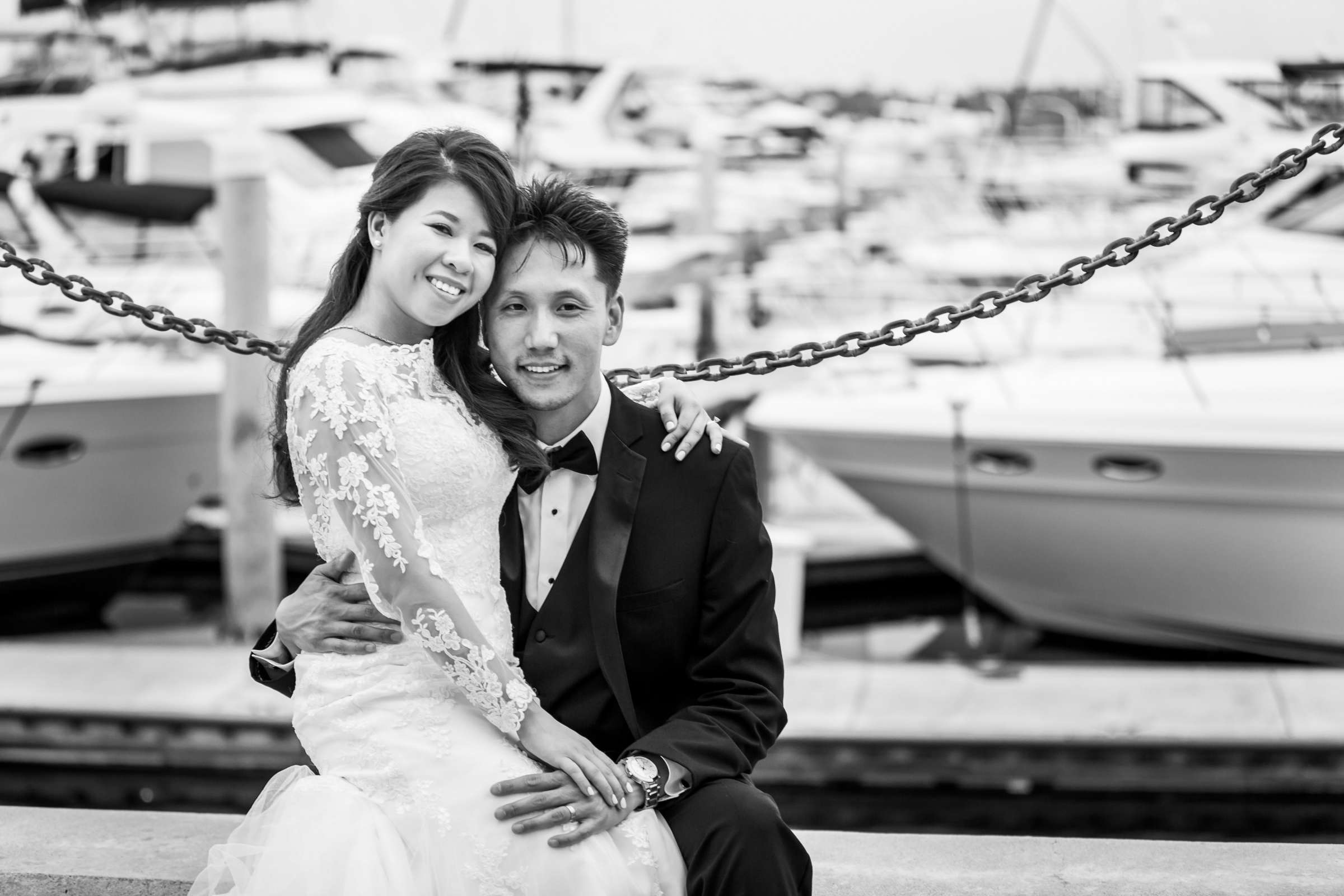 Marriott Marquis San Diego Marina Wedding coordinated by Michelle Elizabeth Events and Design, Minh and Jason Wedding Photo #3 by True Photography