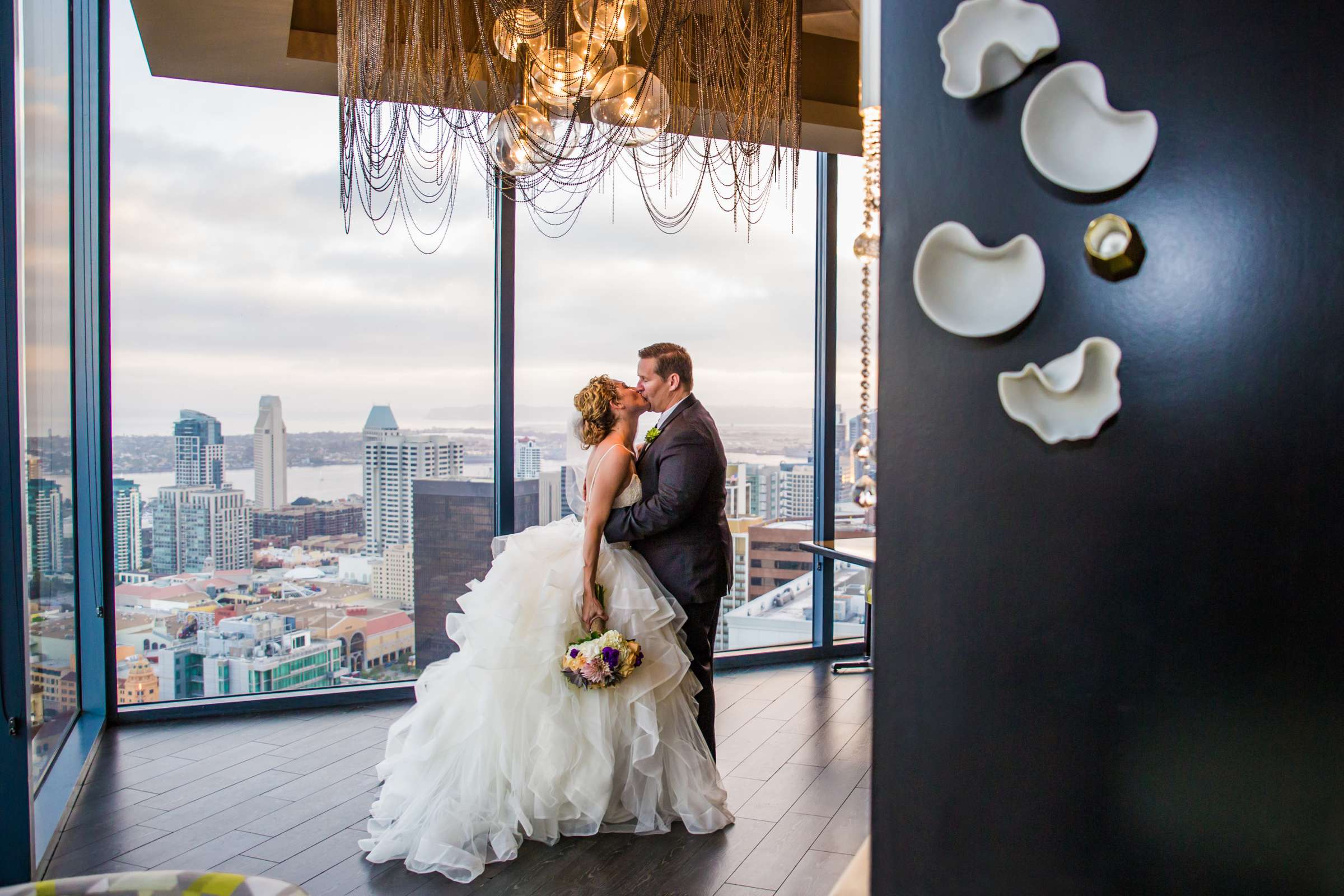 The University Club Atop Symphony Towers Wedding coordinated by Events Inspired SD, Tanya and Jason Wedding Photo #403750 by True Photography