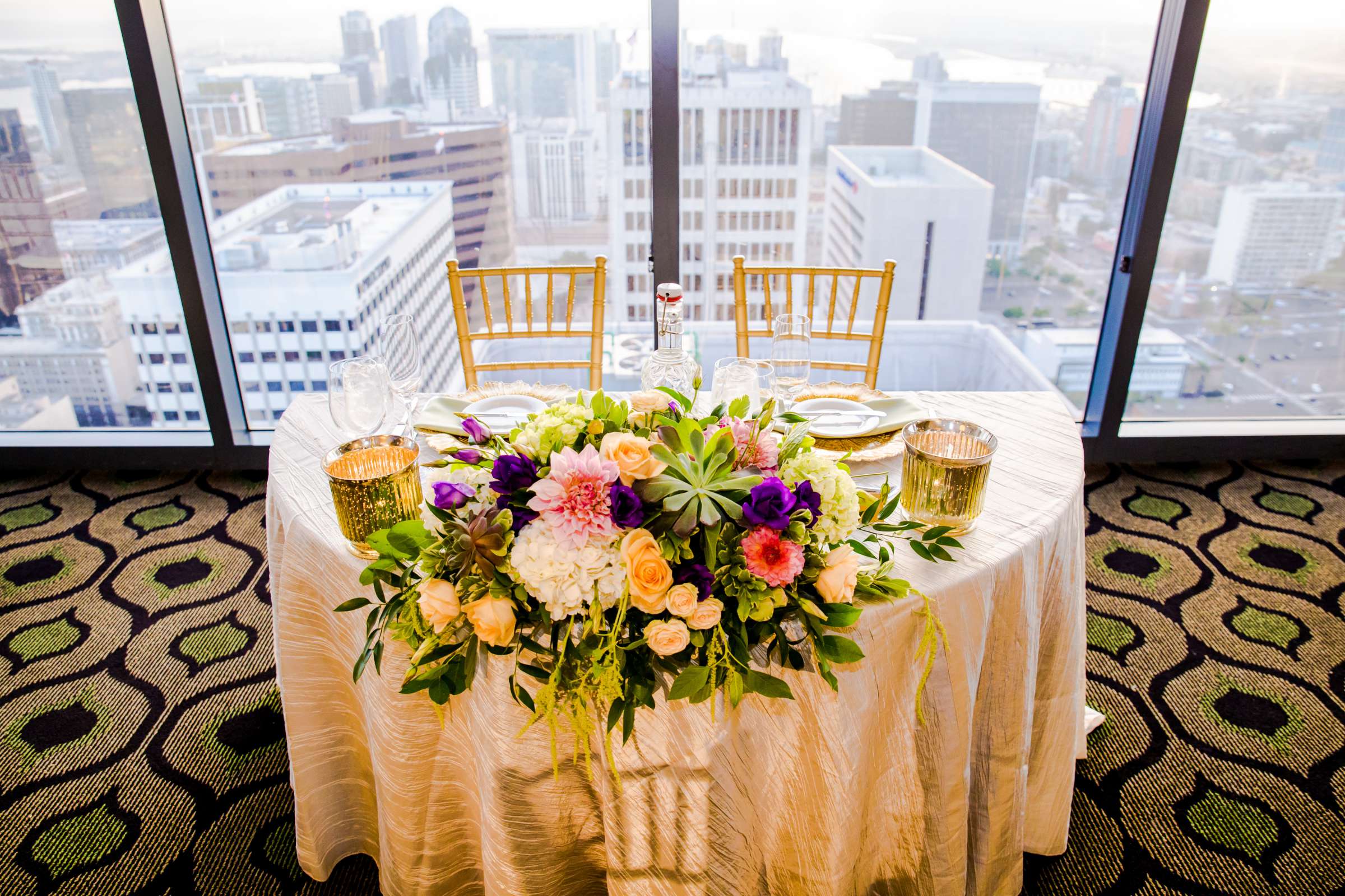 The University Club Atop Symphony Towers Wedding coordinated by Events Inspired SD, Tanya and Jason Wedding Photo #403917 by True Photography