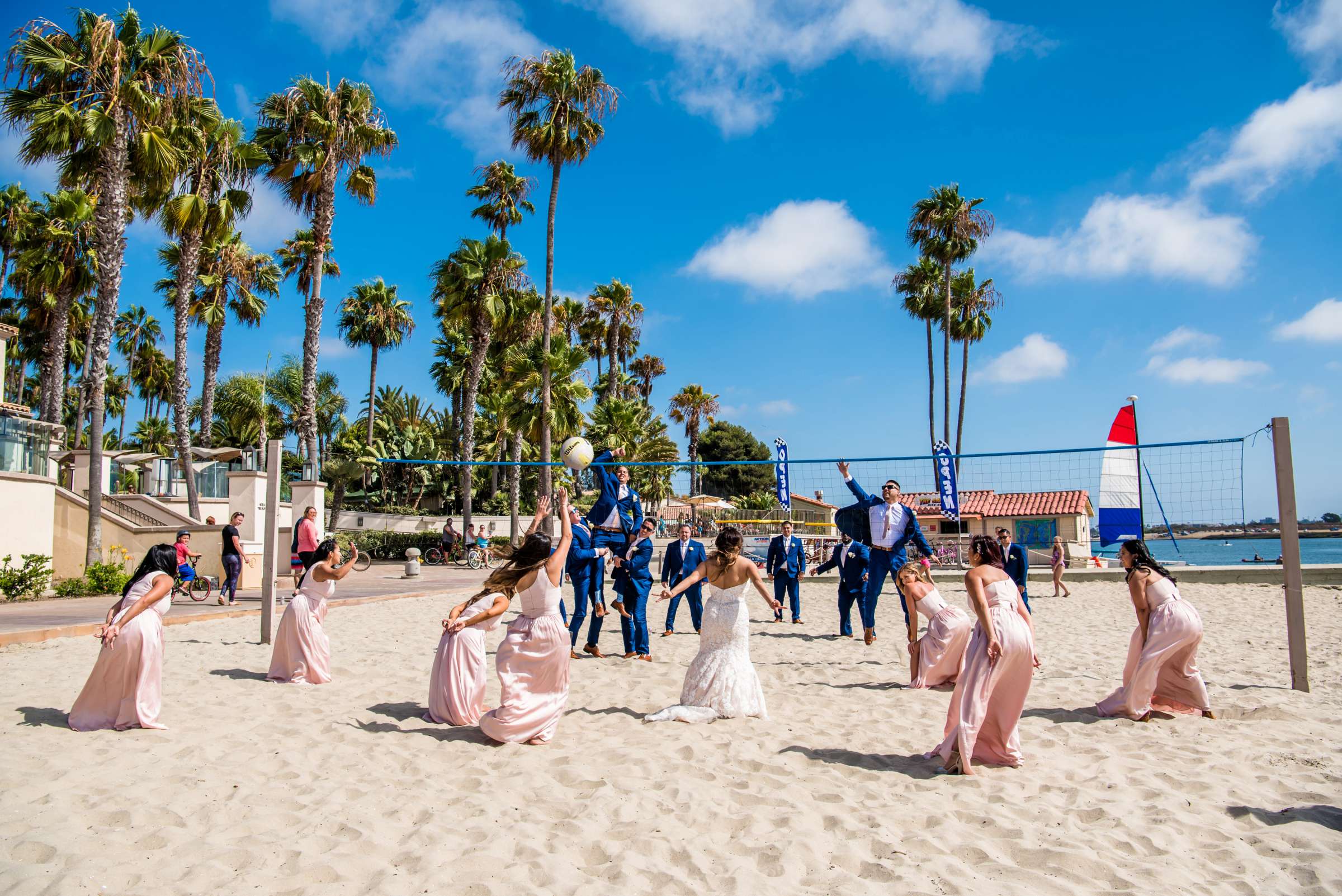 Beach at San Diego Mission Bay Resort Wedding, Annie and Edward Wedding Photo #1 by True Photography