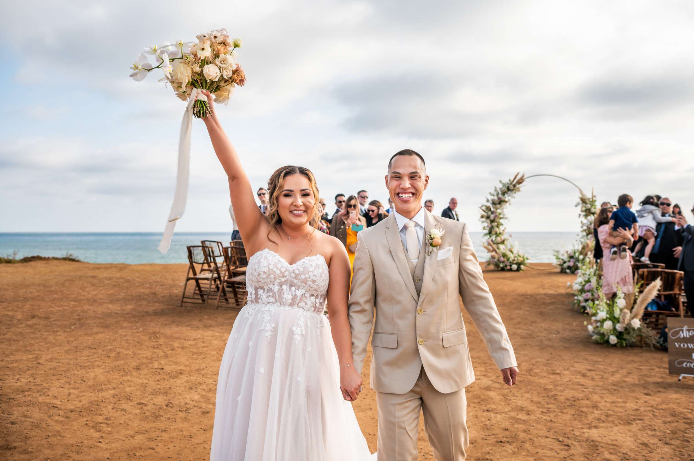 Sunset Cliffs Wedding coordinated by OhMissy Events, Victoria and Vanderson Wedding Photo #54 by True Photography