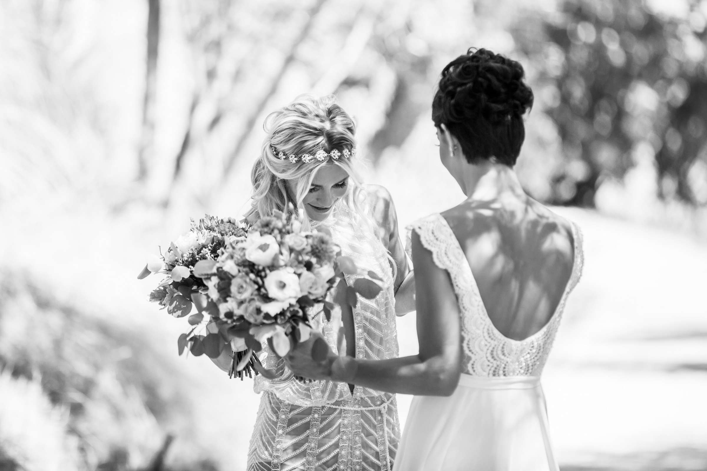 Rancho Valencia Wedding coordinated by Thomas Bui Lifestyle, Kerstin and Lottie Wedding Photo #46 by True Photography