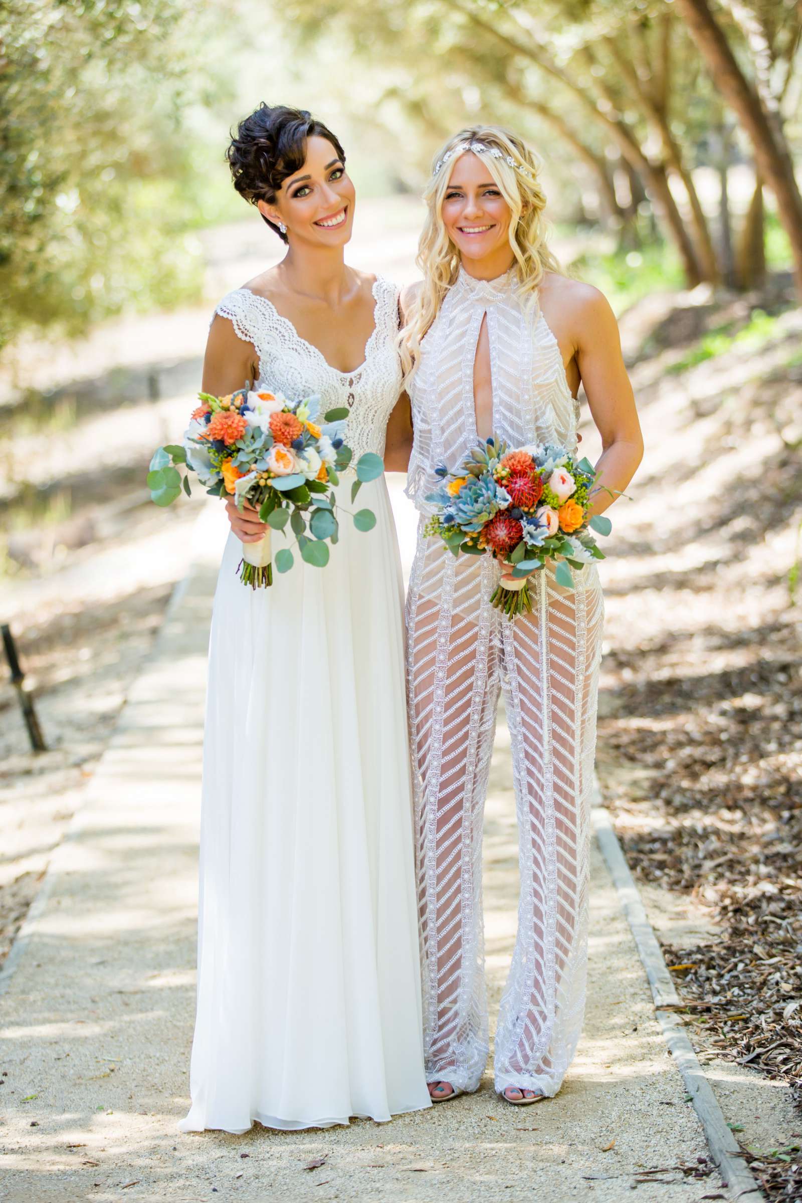 Rancho Valencia Wedding coordinated by Thomas Bui Lifestyle, Kerstin and Lottie Wedding Photo #48 by True Photography